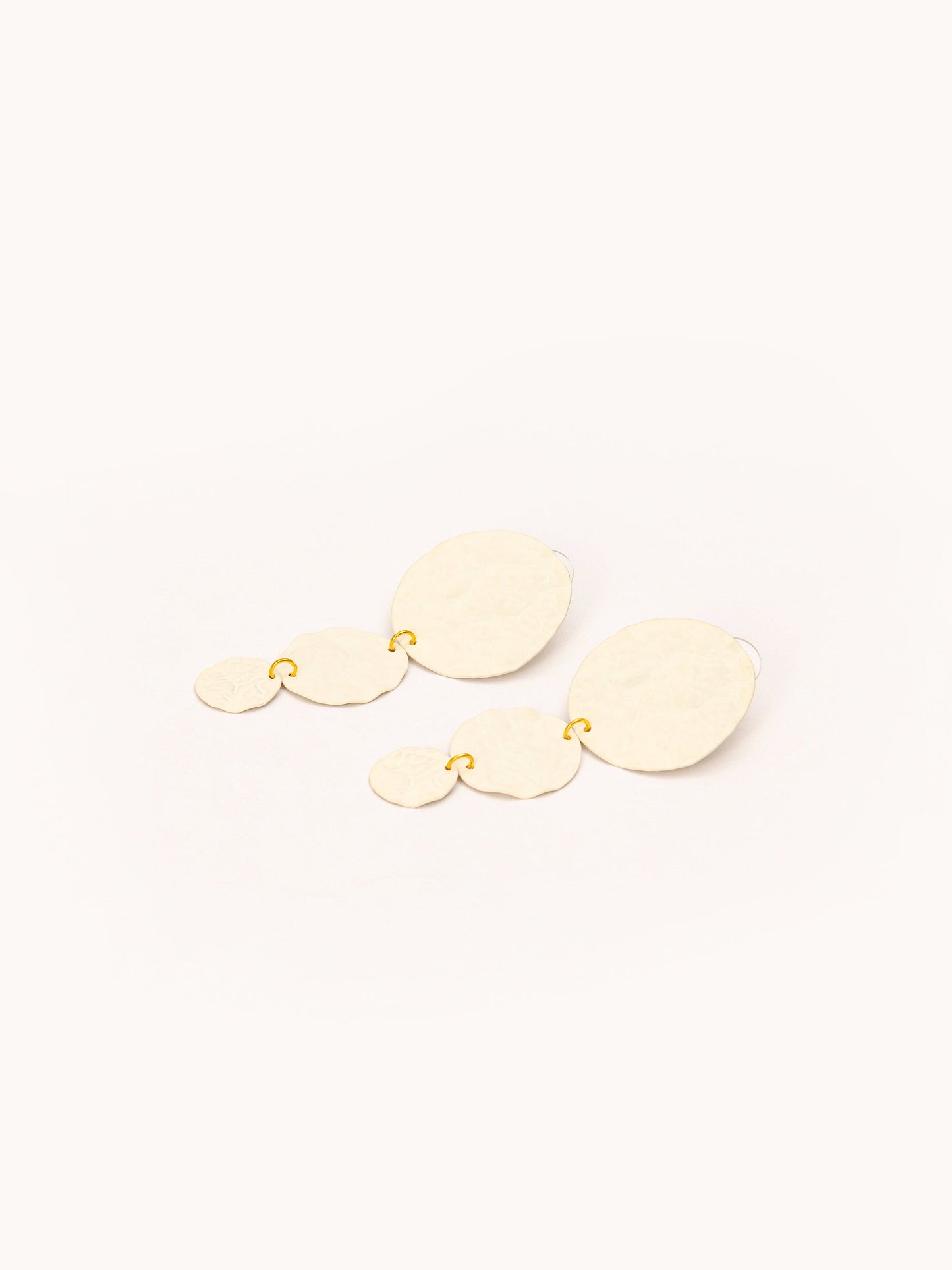 Textured Circular Earrings