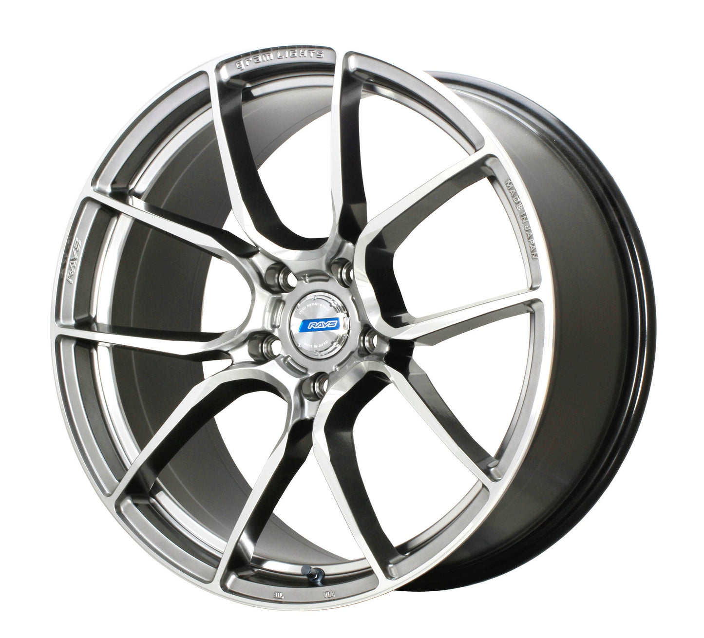 Gram Lights 57ANA 19X8.0 +45 5-112 SHINING SILVER DC MACHINING