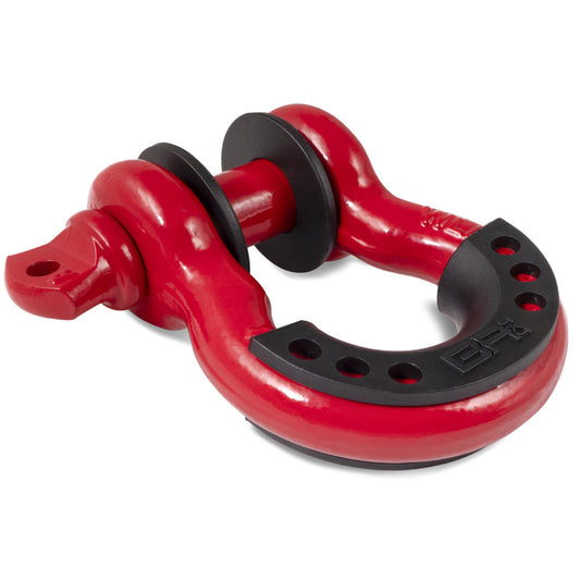 Body Armor 4x4 3/4in Red D-Ring with Black Isolators Single (bod3204)