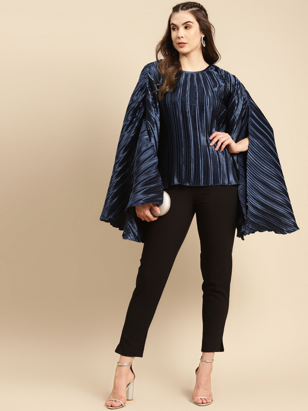 Pre-pleated kaftan top