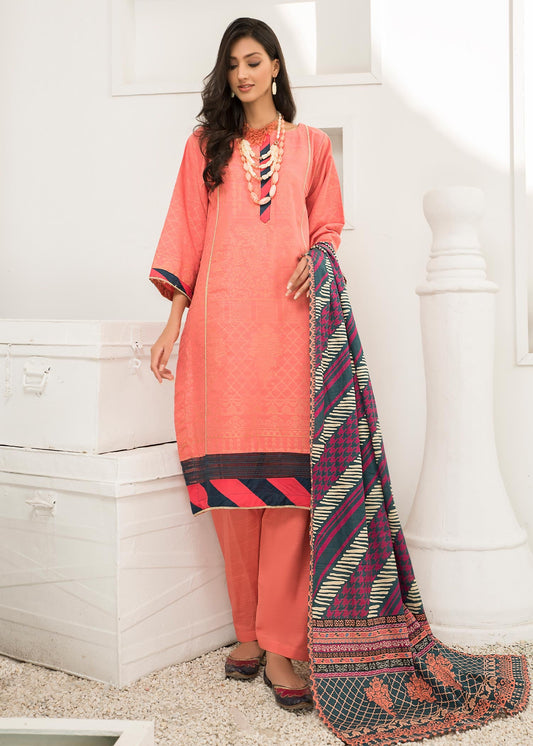 Jacquard - CORAL LINE Dyed Khaddar Jacquard