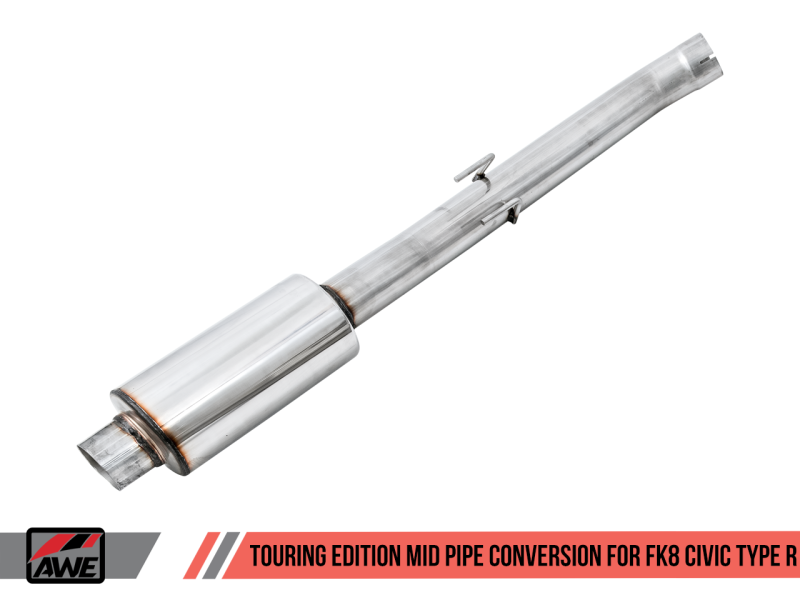 AWE Tuning 2017+ Honda Civic Type R Touring Resonated Mid Pipe Conversion Kit (awe3815-11000)