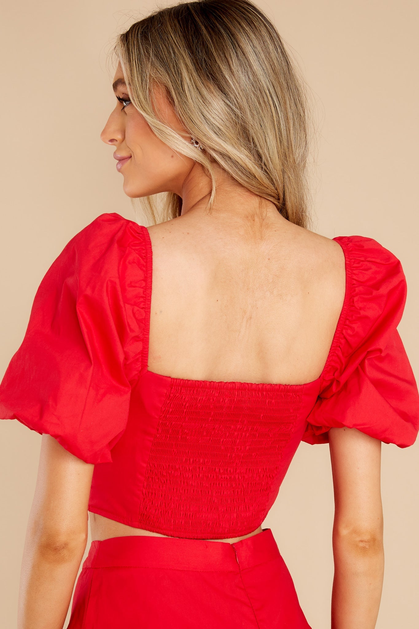 Captivated By Love Red Crop Top