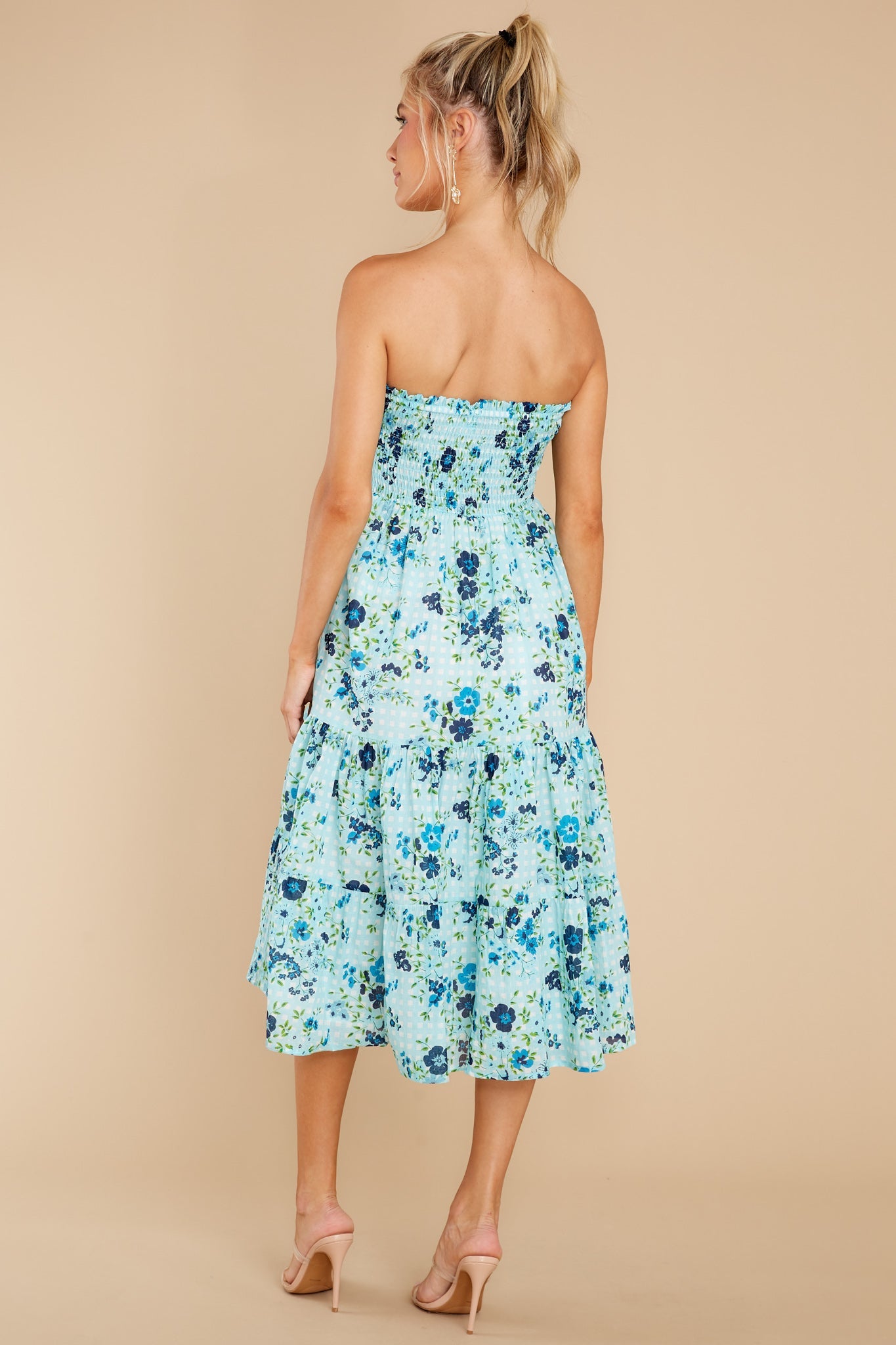 Izzy English Garden Baby Blue Skirt Dress