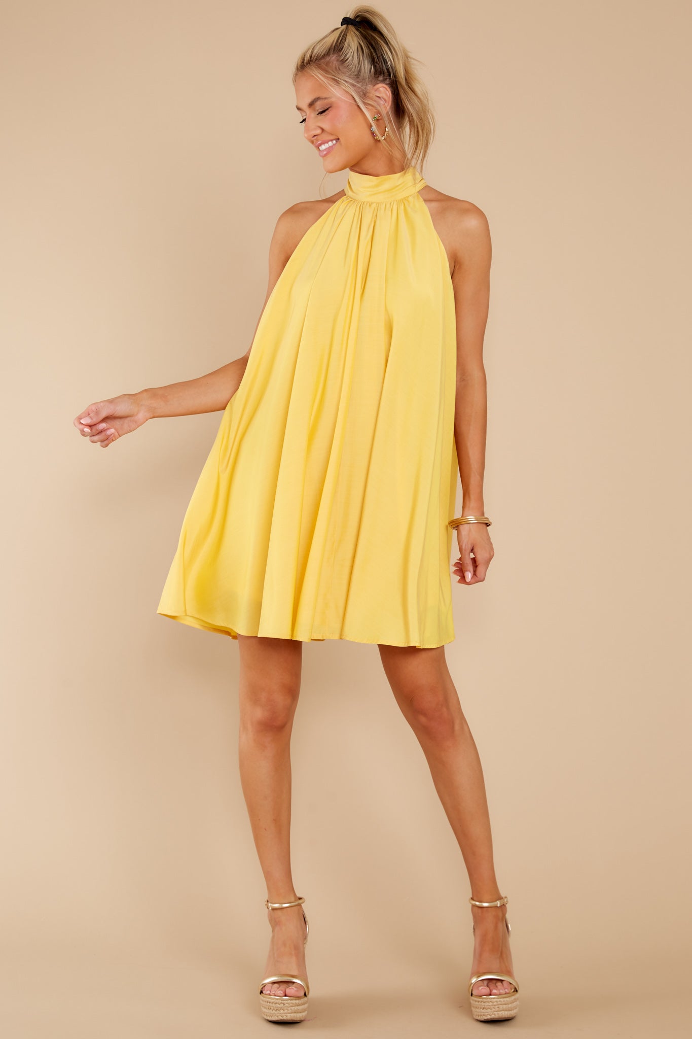 Whatever Moves You Yellow Dress