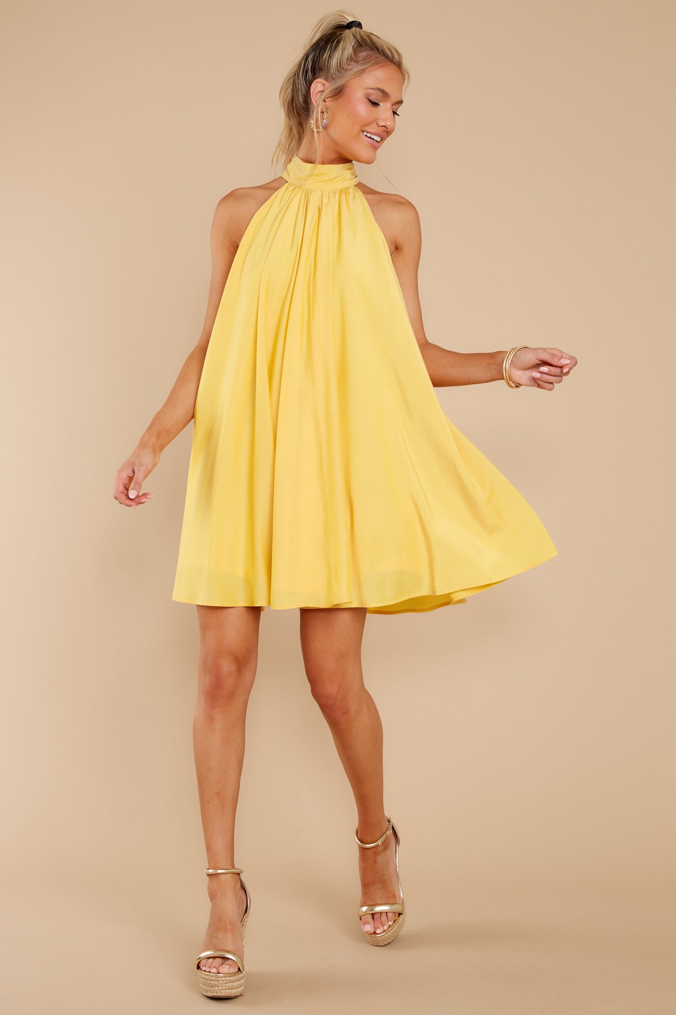 Whatever Moves You Yellow Dress