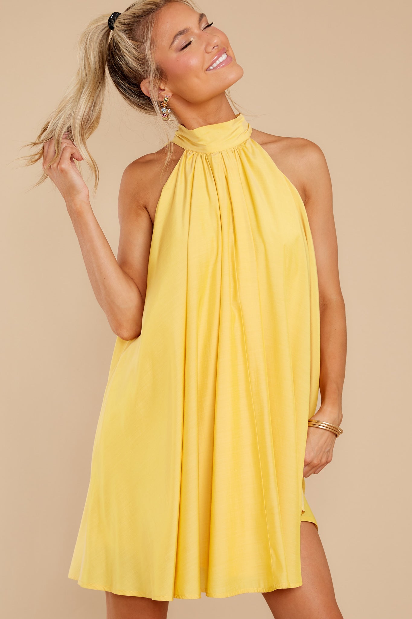 Whatever Moves You Yellow Dress