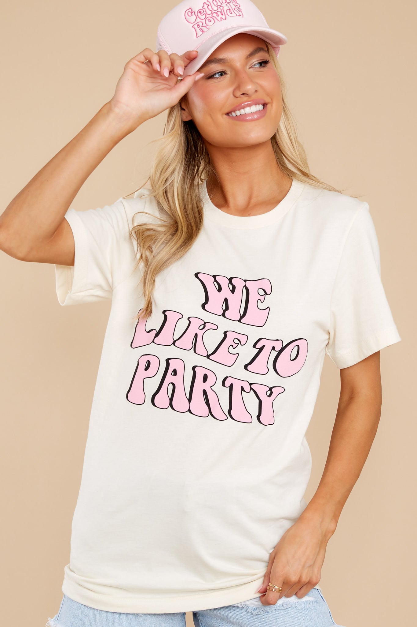 We Like To Party White Tee