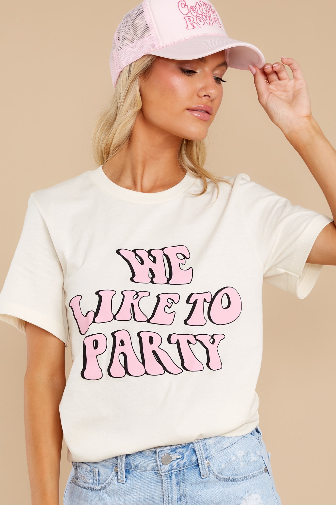 We Like To Party White Tee