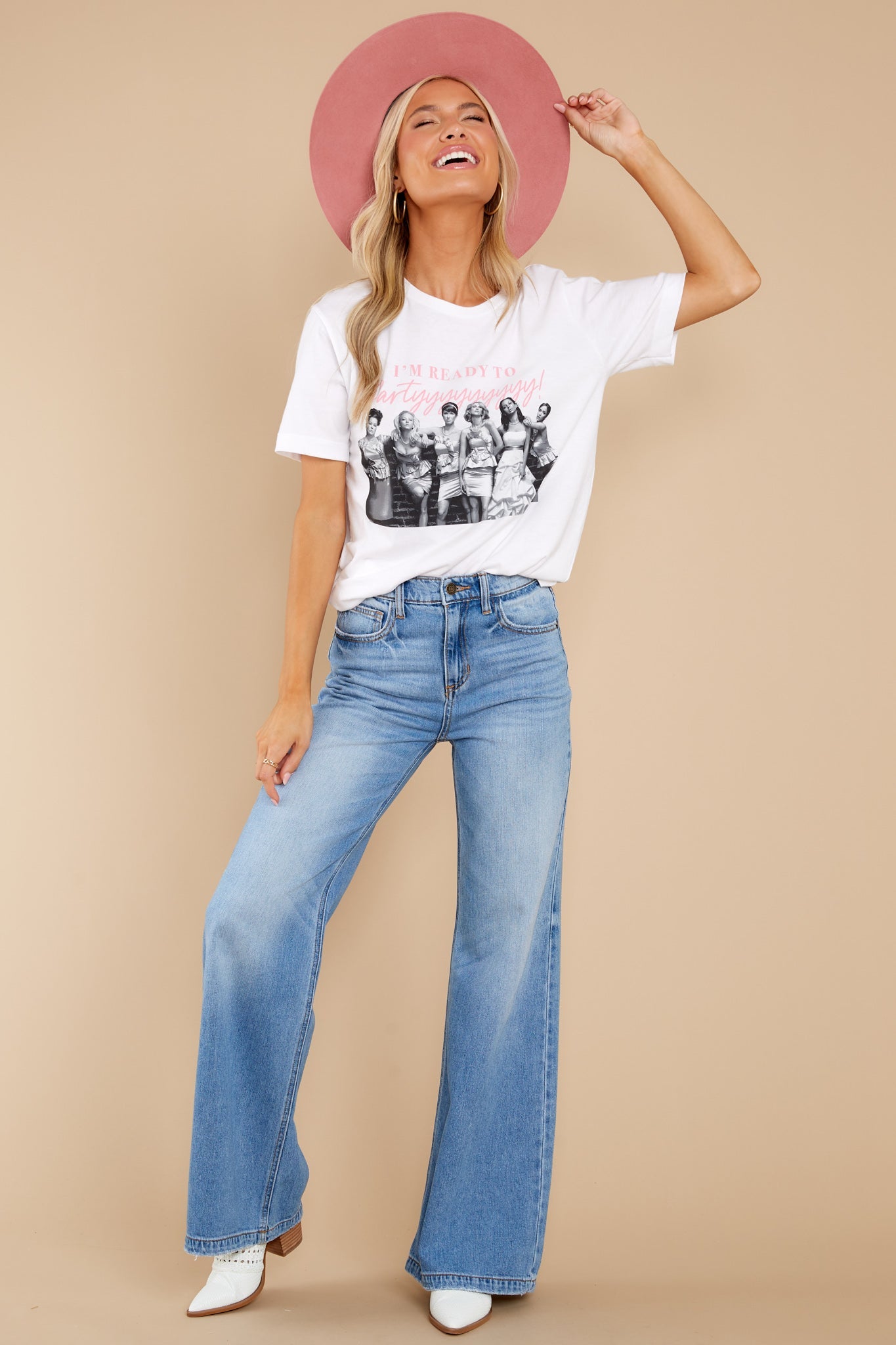 I'm Ready To Partyyy White Tee