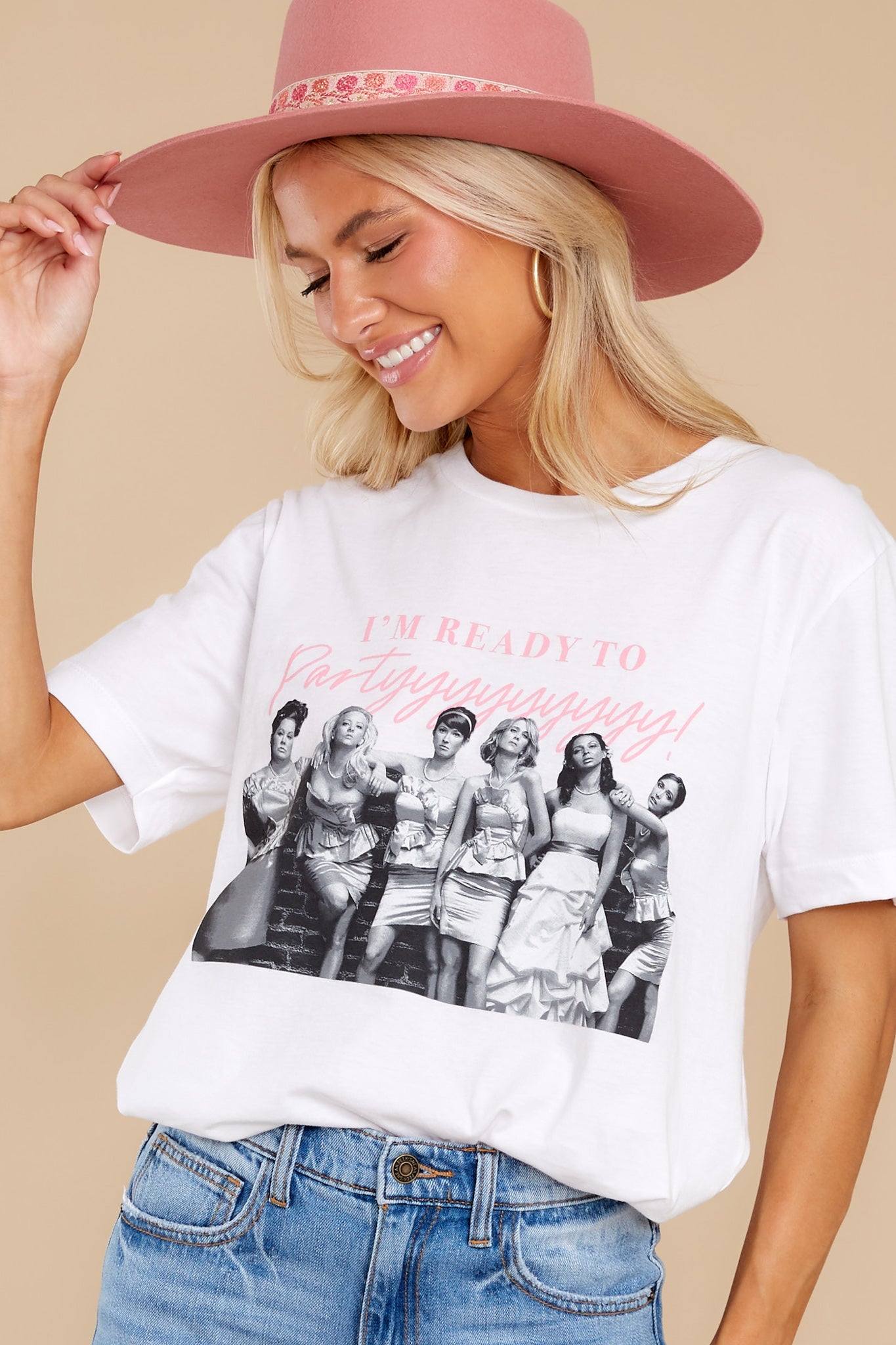 I'm Ready To Partyyy White Tee