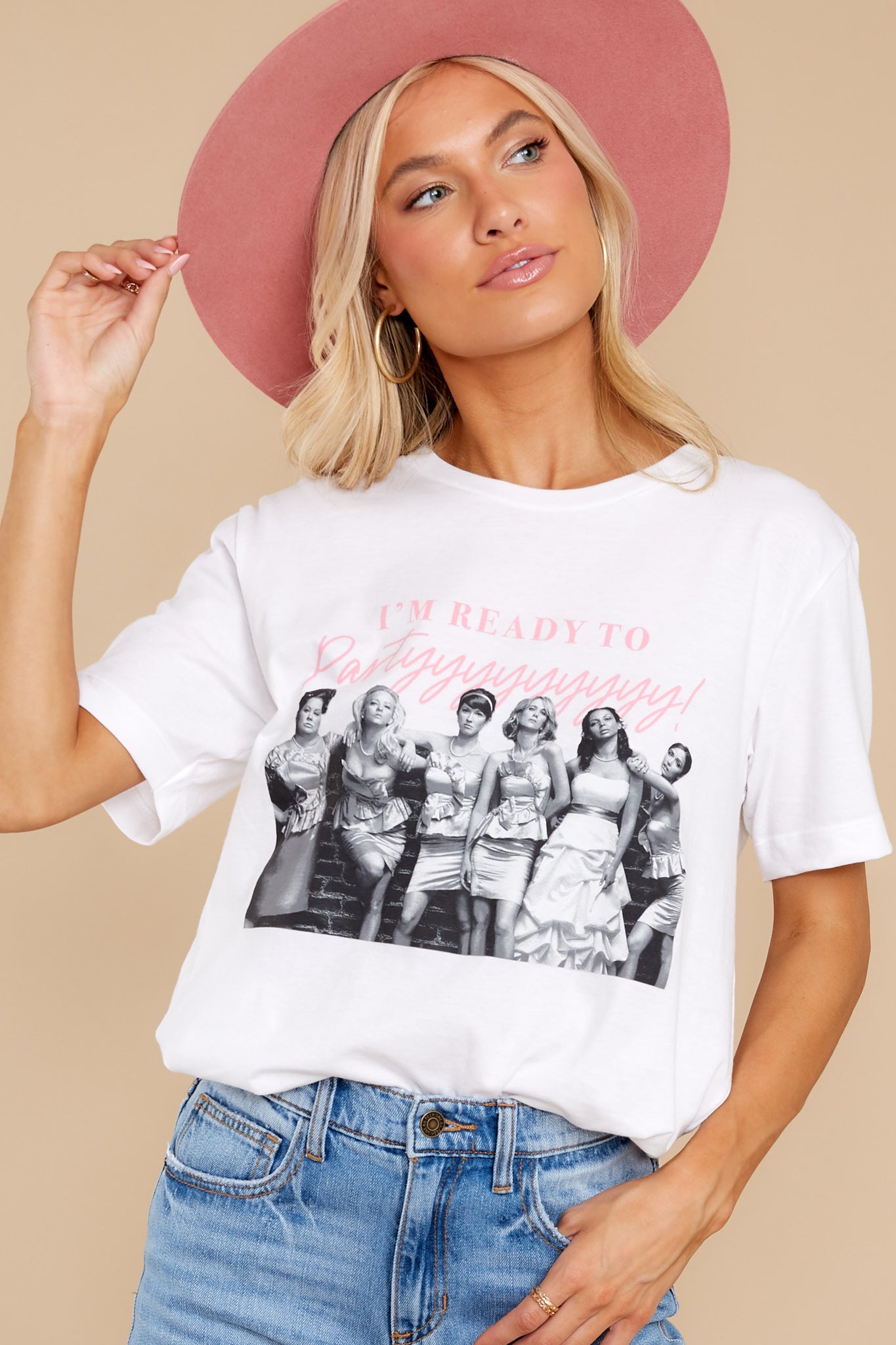 I'm Ready To Partyyy White Tee