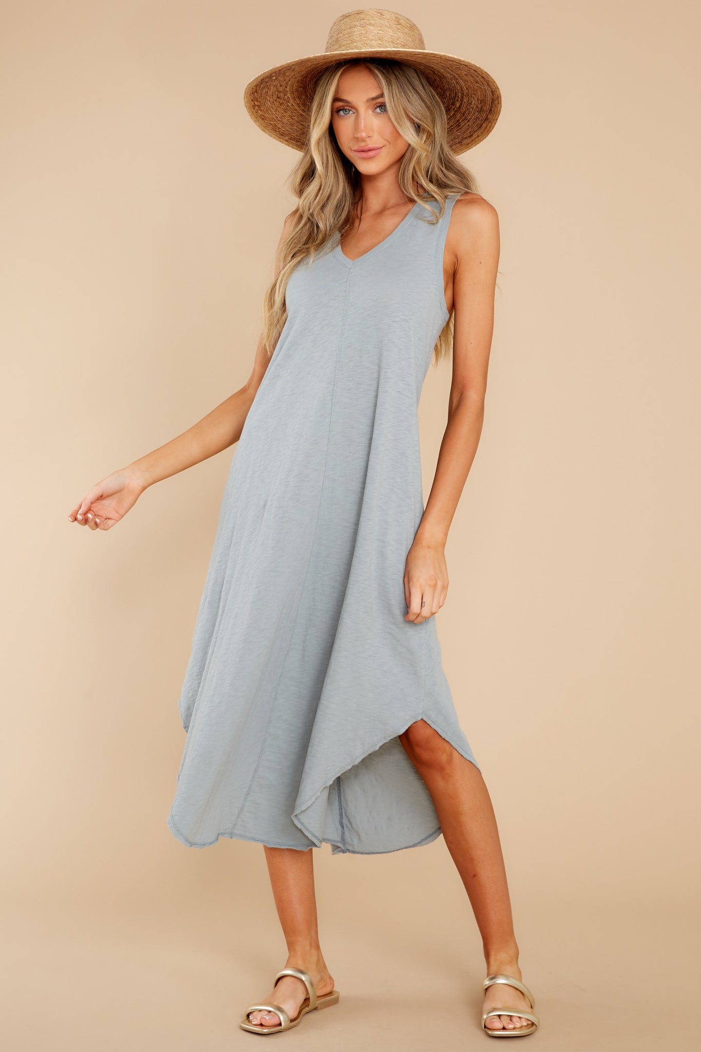 Reverie Morning Fog Midi Dress