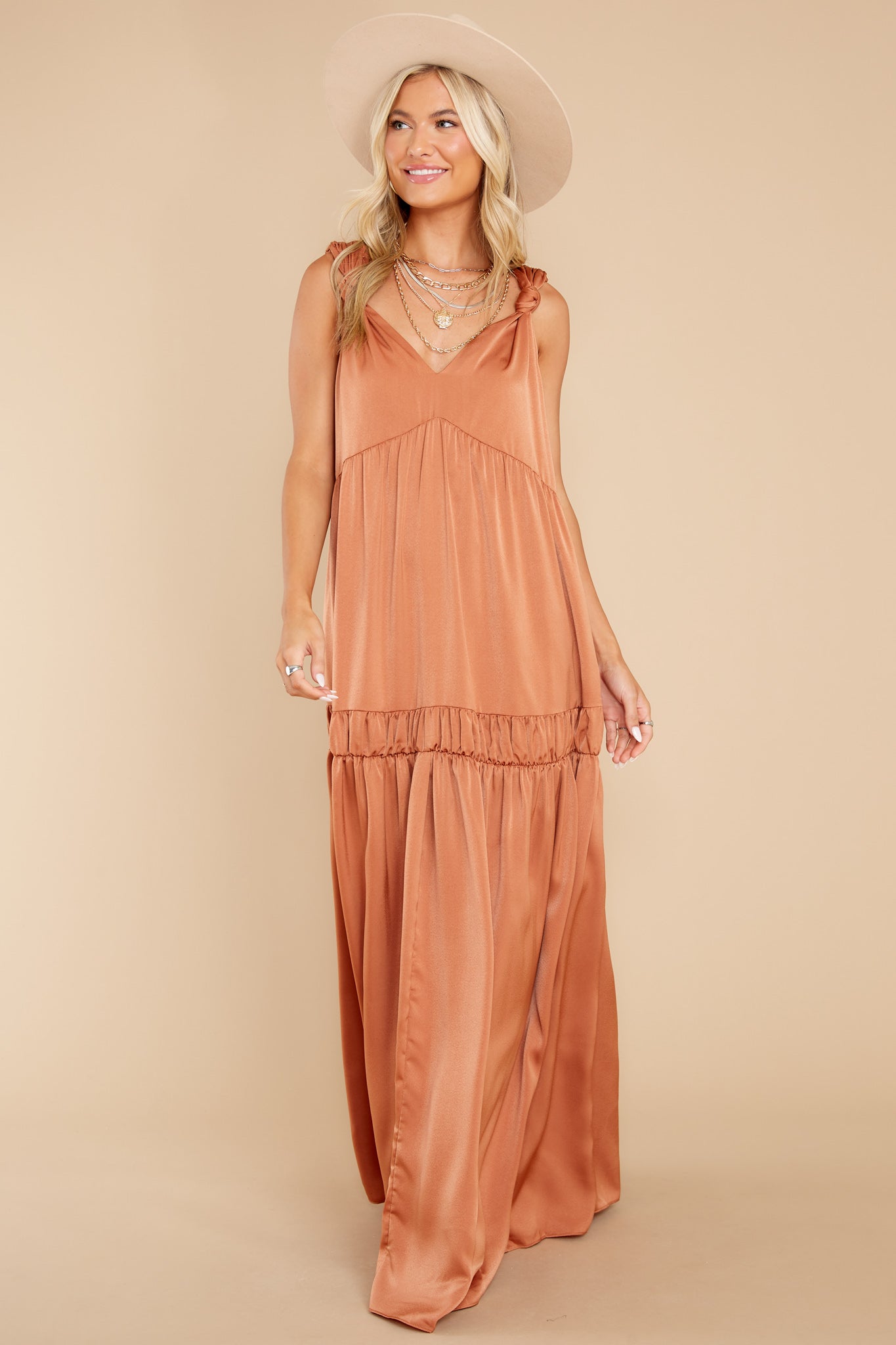 The Way She Moves Cinnamon Maxi Dress