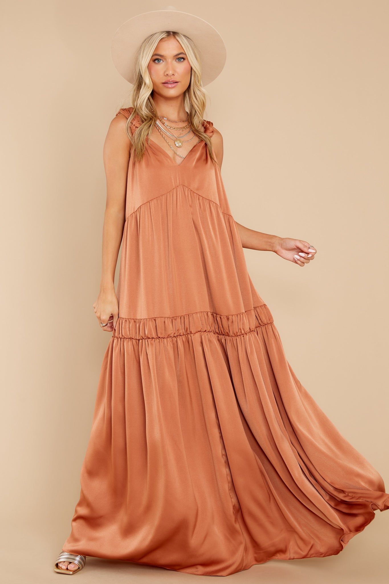 The Way She Moves Cinnamon Maxi Dress