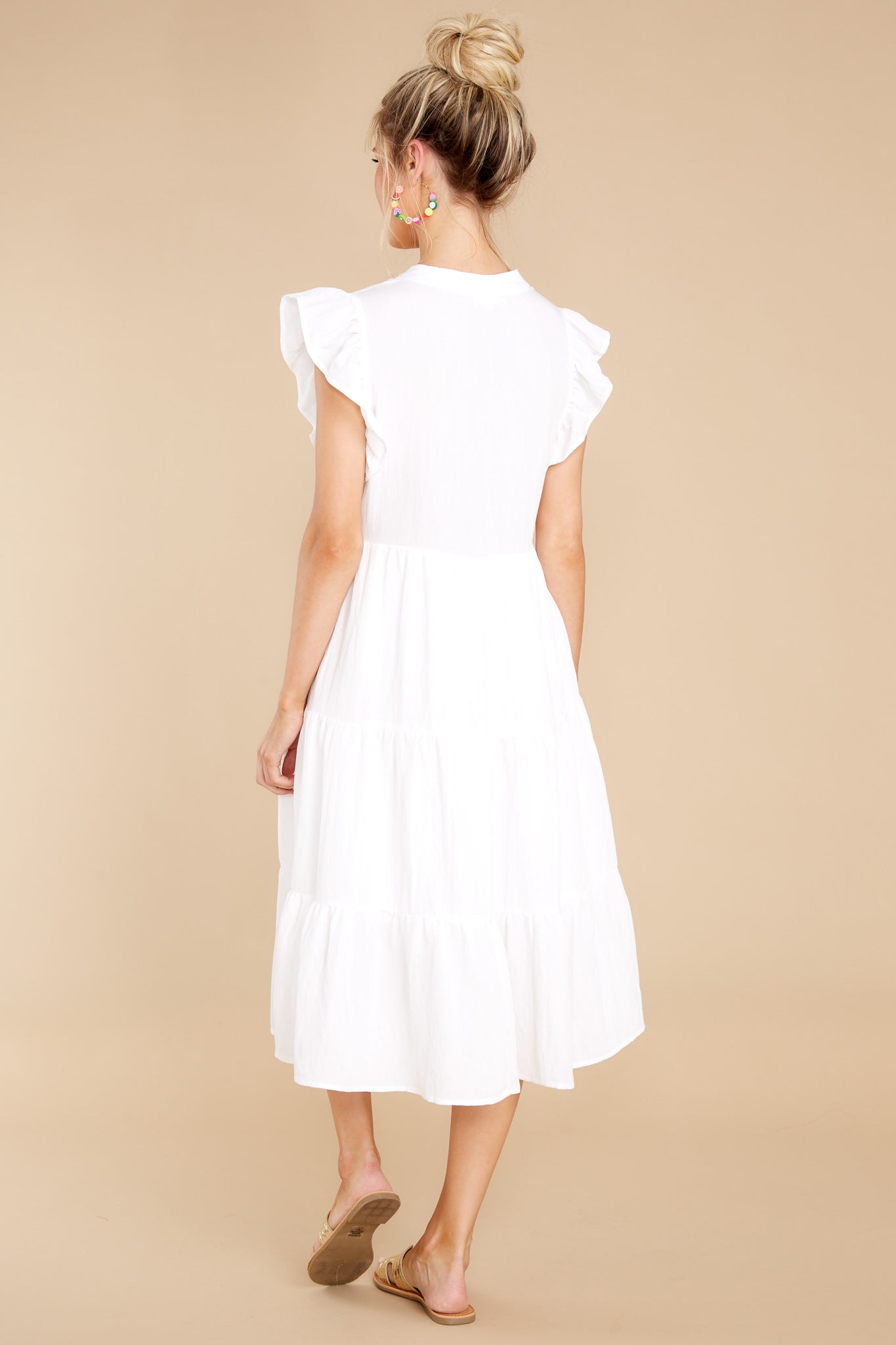 Meaningful Ways White Midi Dress