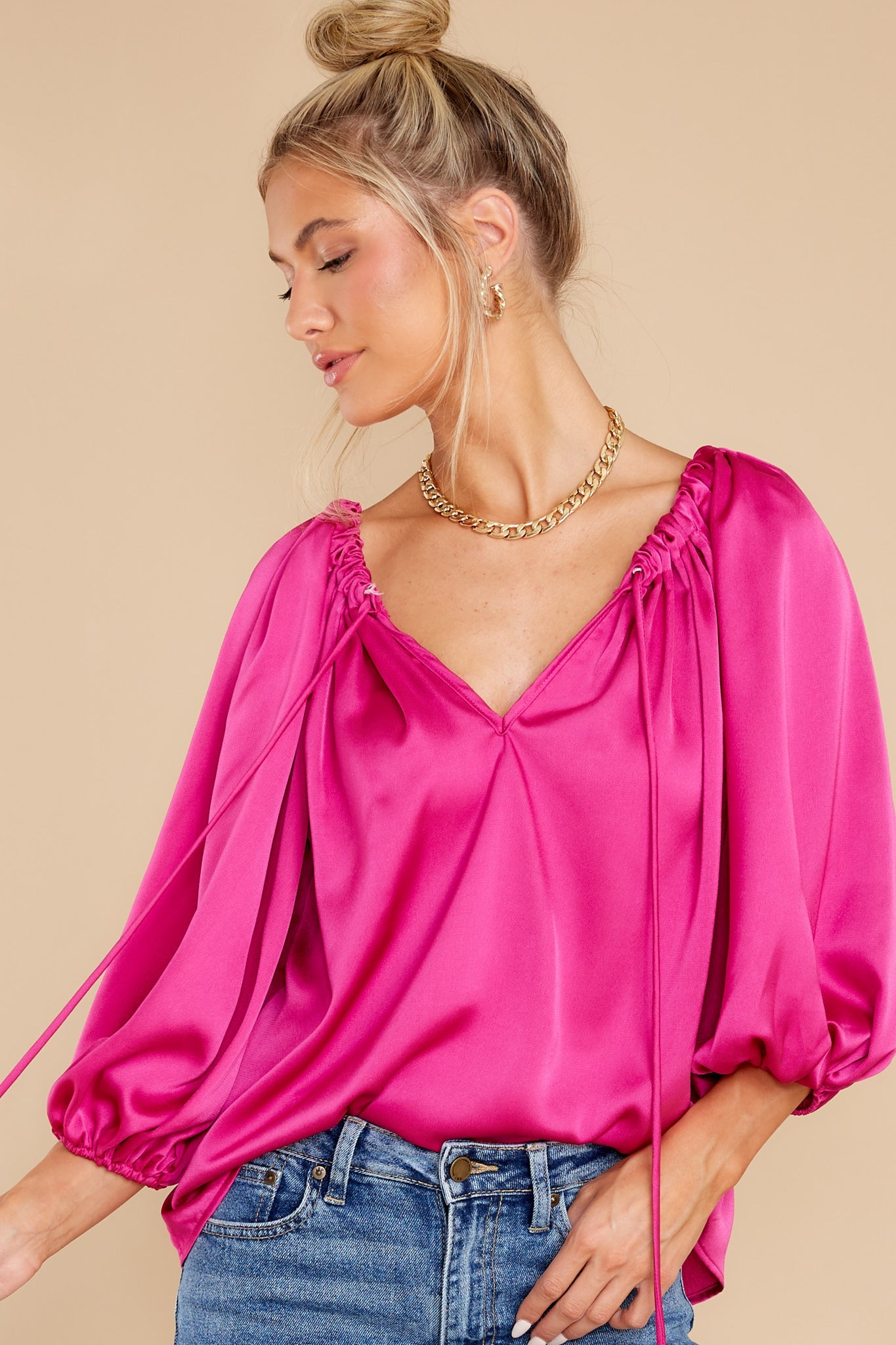 Energize And Inspire Fuchsia Top