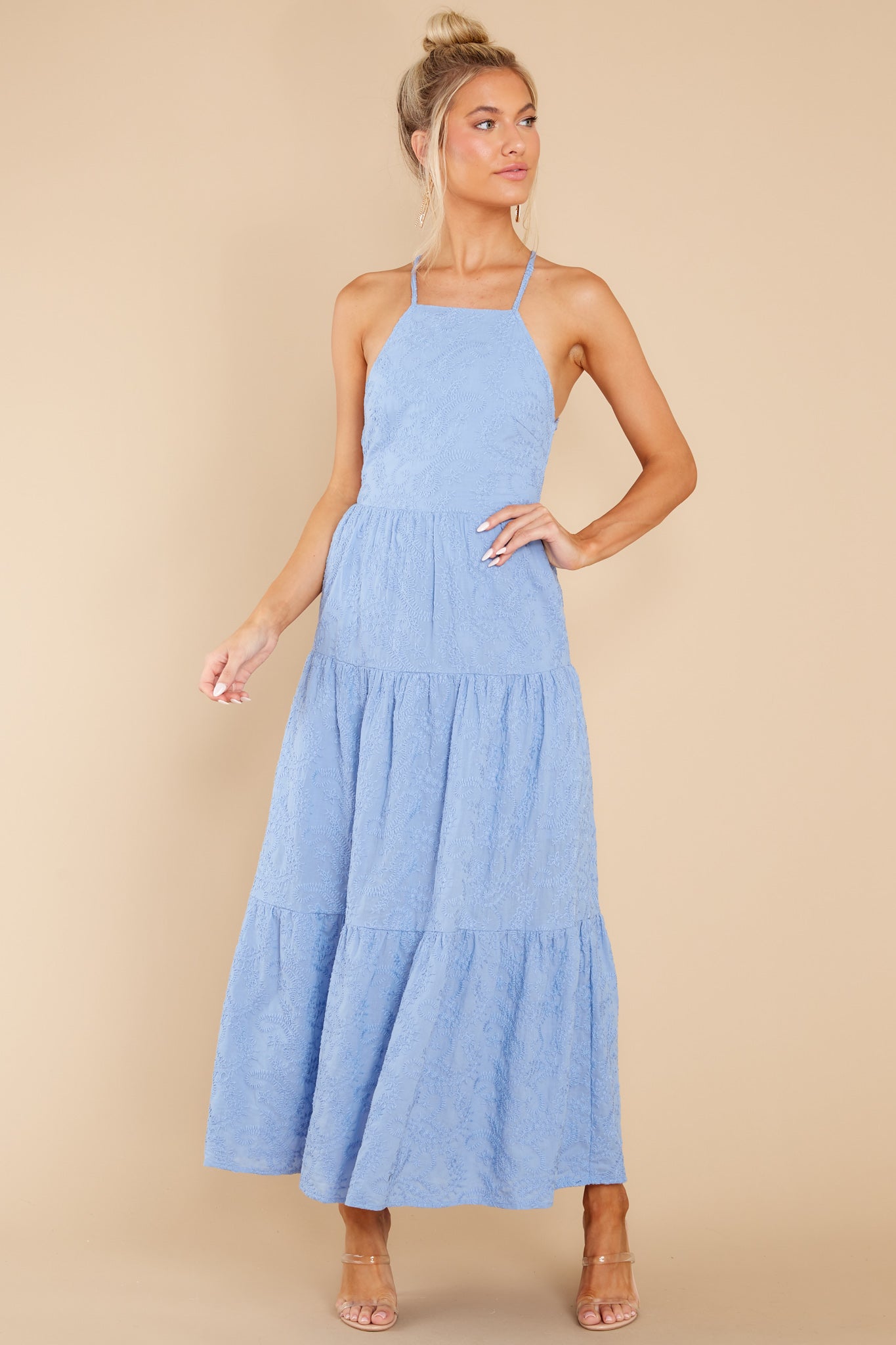 Geneva Blue Bell Midi Dress