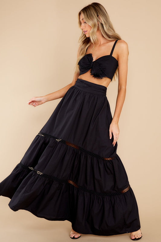Molly Black Crop Top