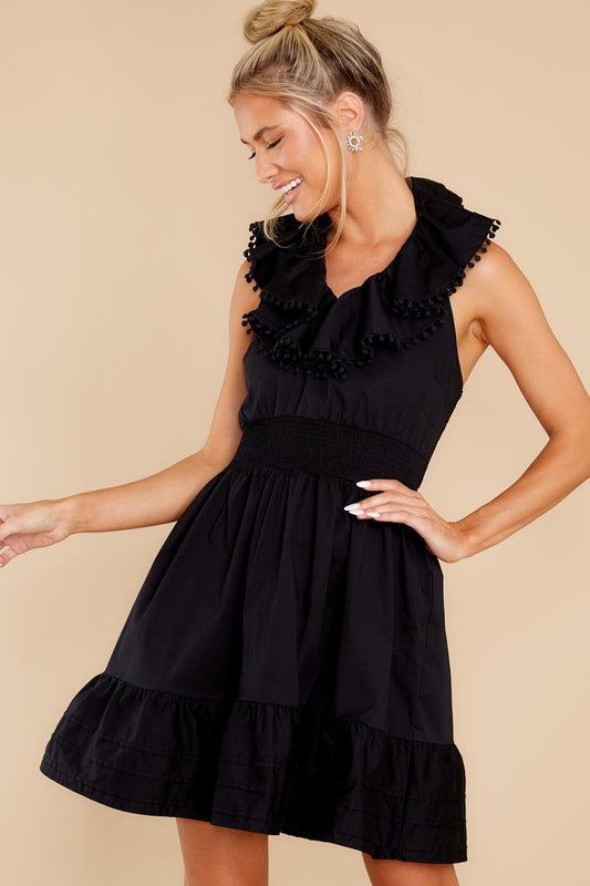 Annie Black Halter Dress