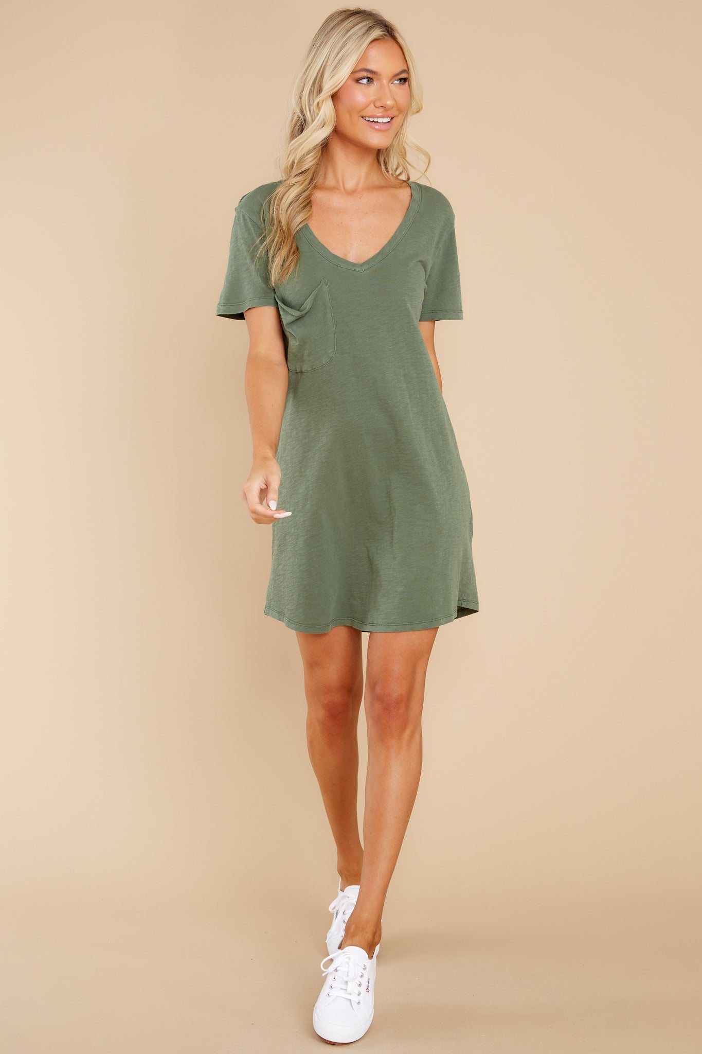 Forest Pocket Tee Dress