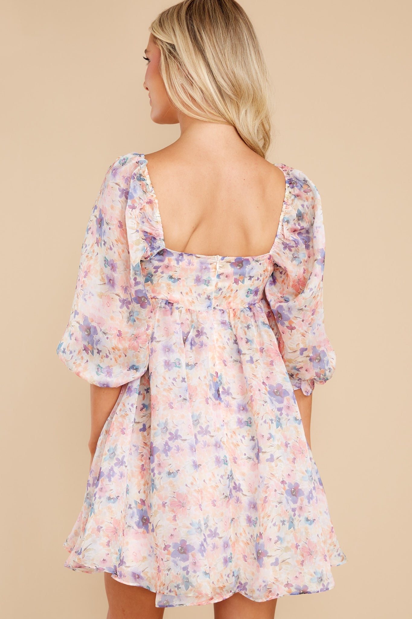 Princess For A Day Light Pink Multi Floral Print Dress