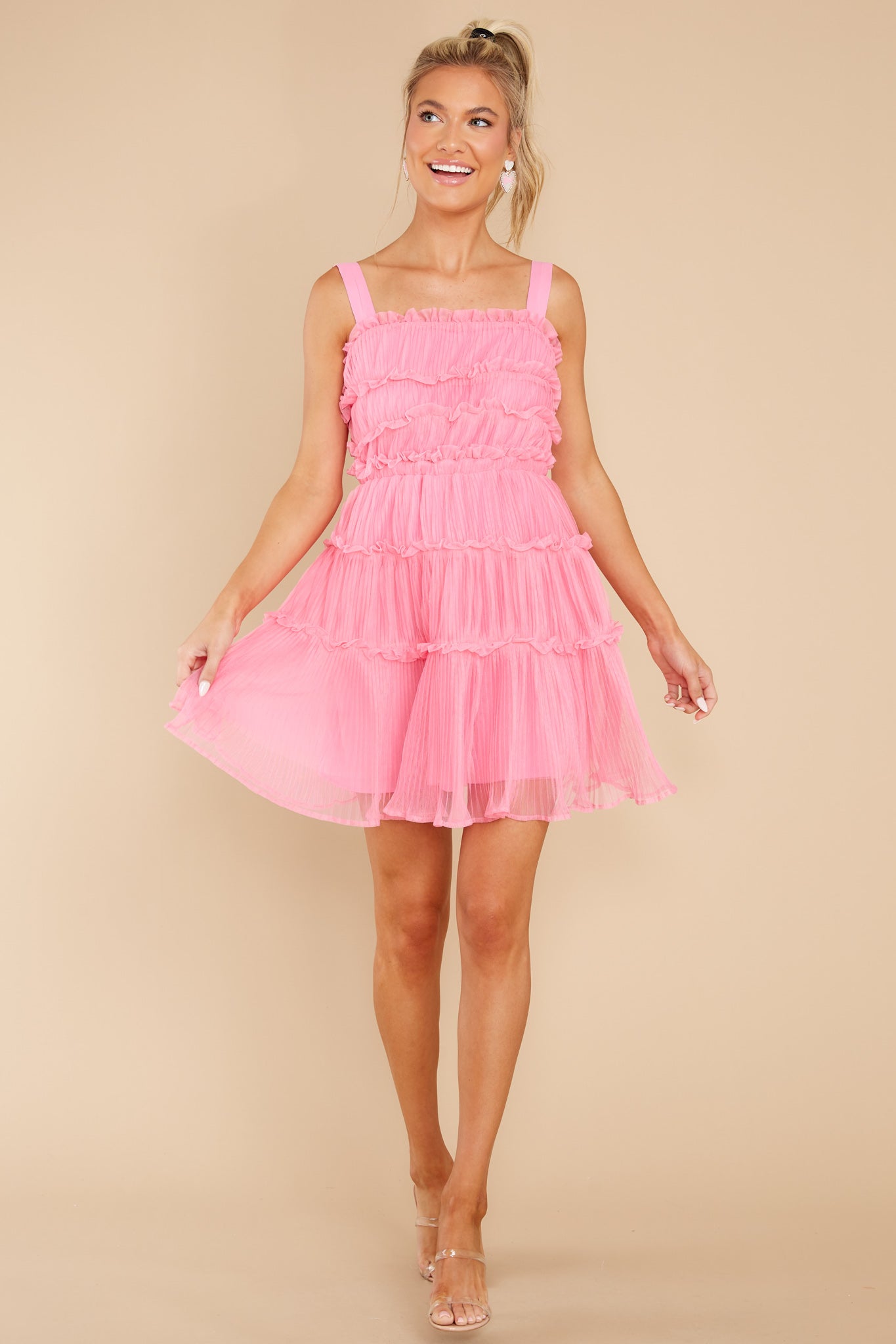 Cheap Frills Pink Dress