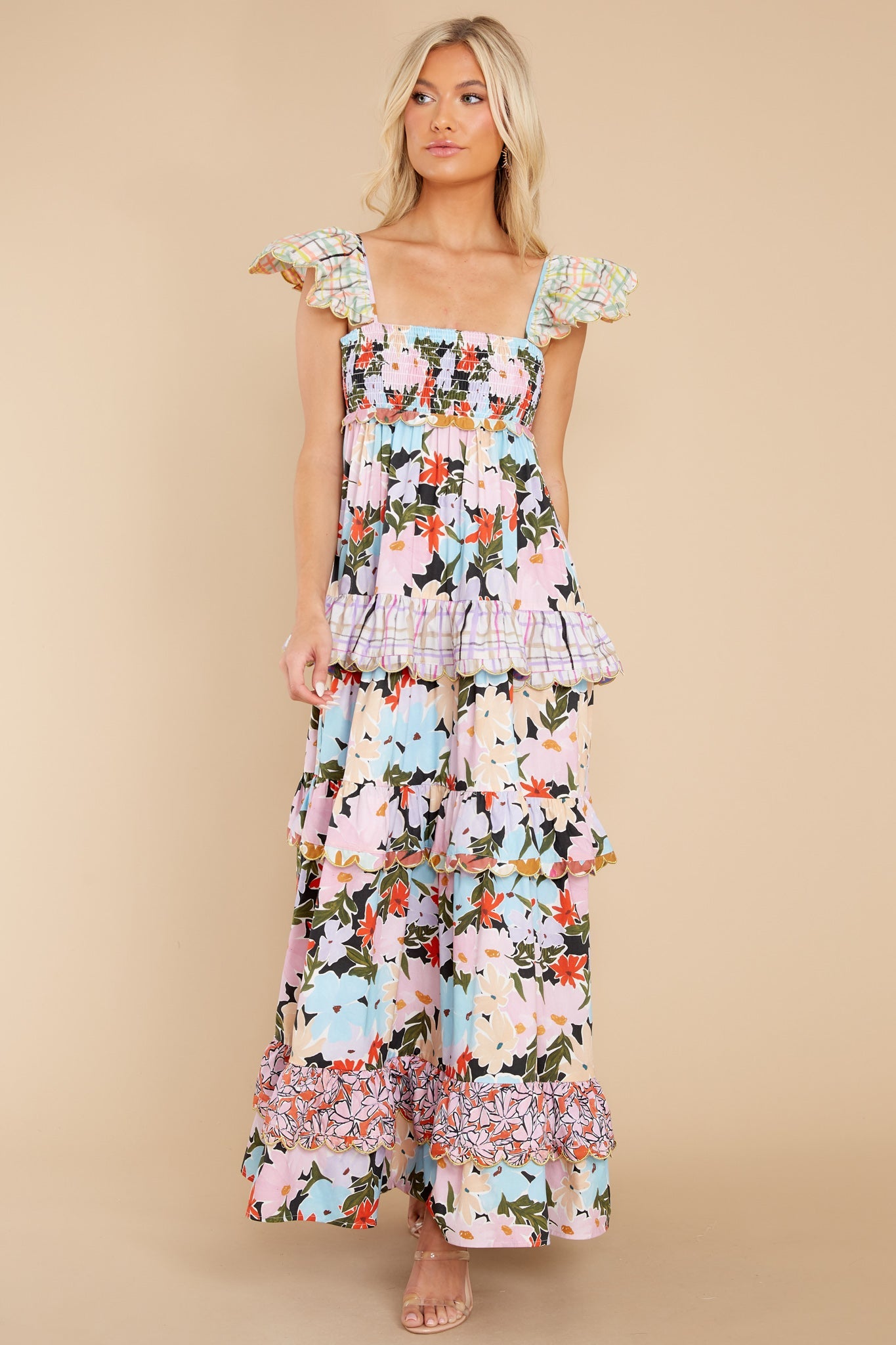 Kaira Pink Multi Dress