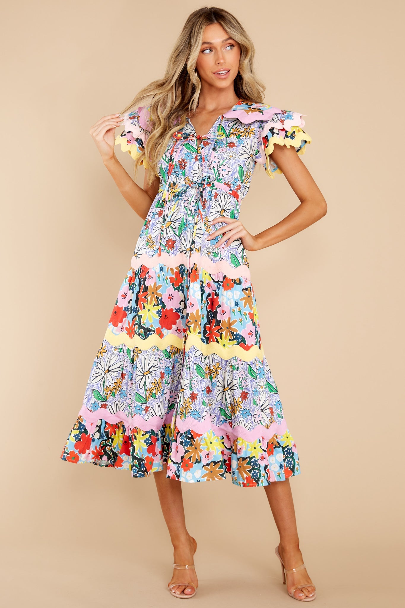 Olav Blue Multi Dress