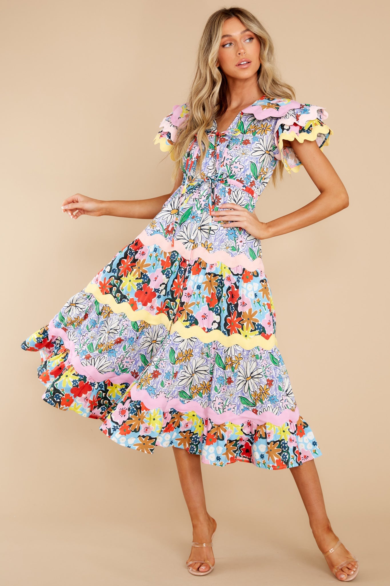 Olav Blue Multi Dress