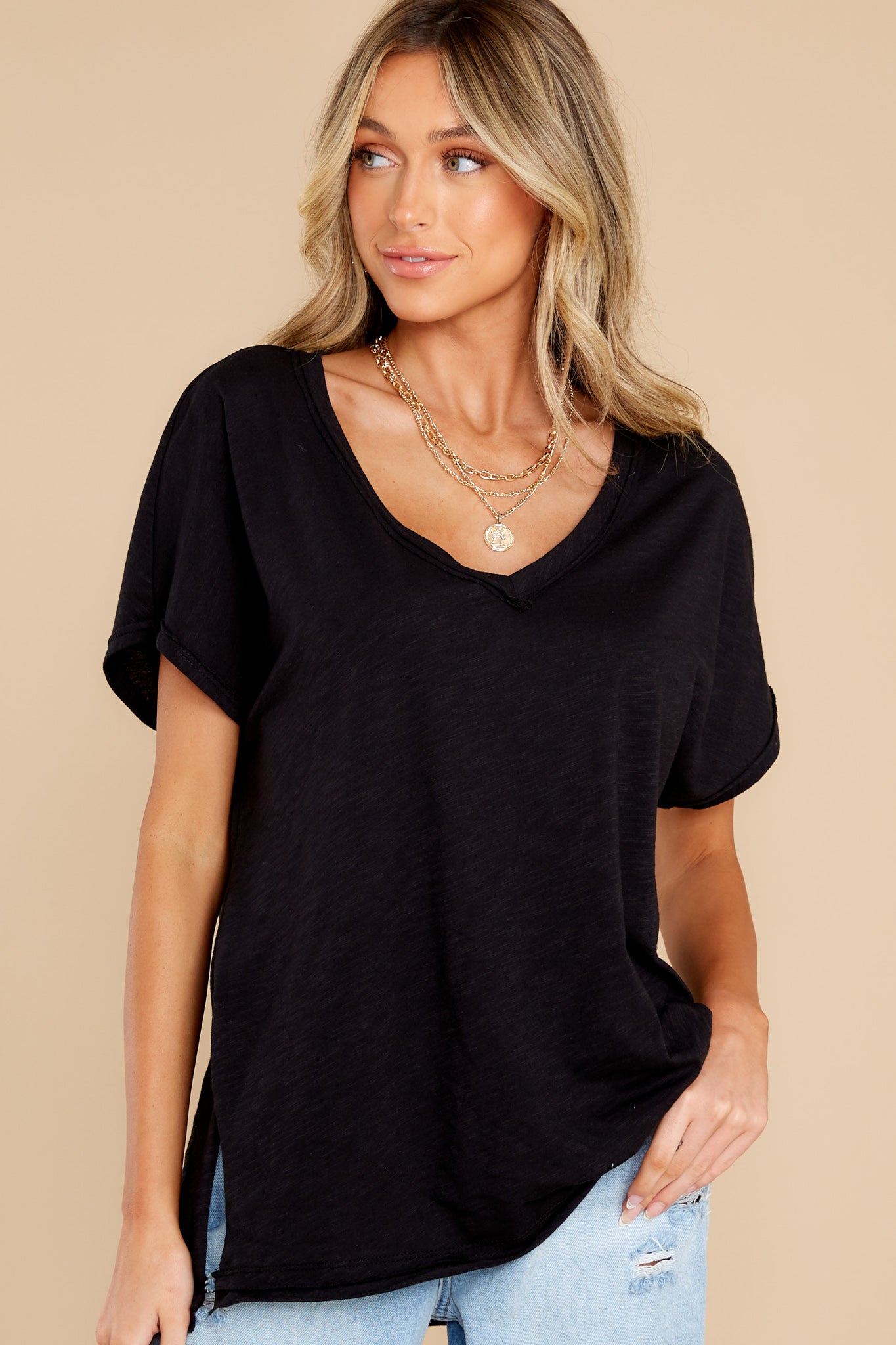 The Obvious Choice Black Tee