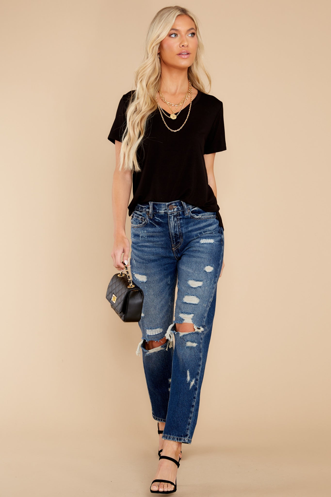 Okay With Me Black Top