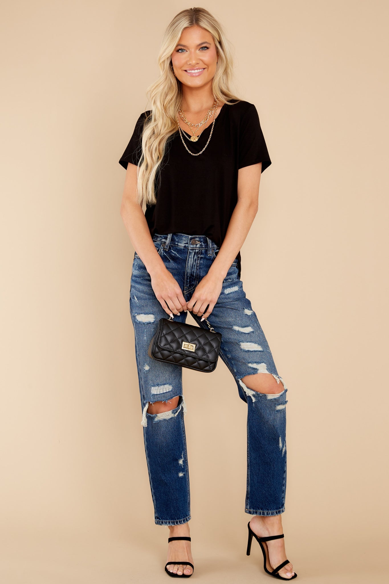 Okay With Me Black Top