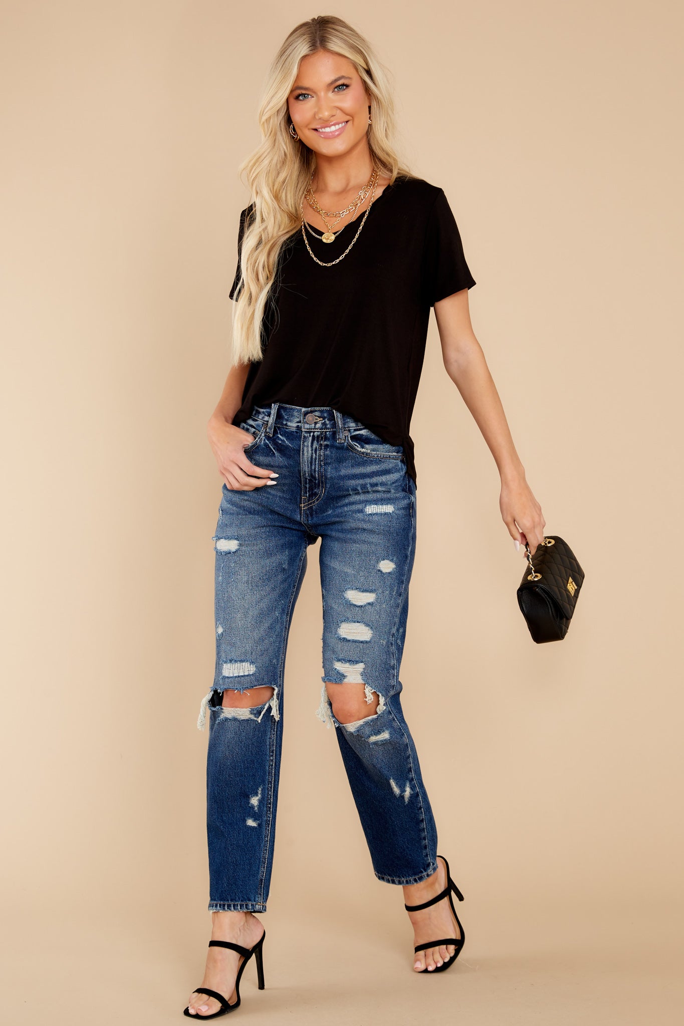 Okay With Me Black Top