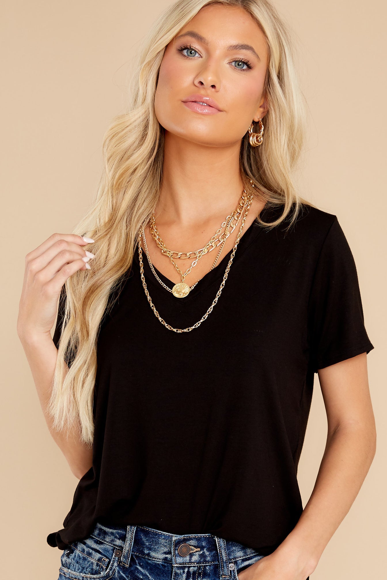 Okay With Me Black Top