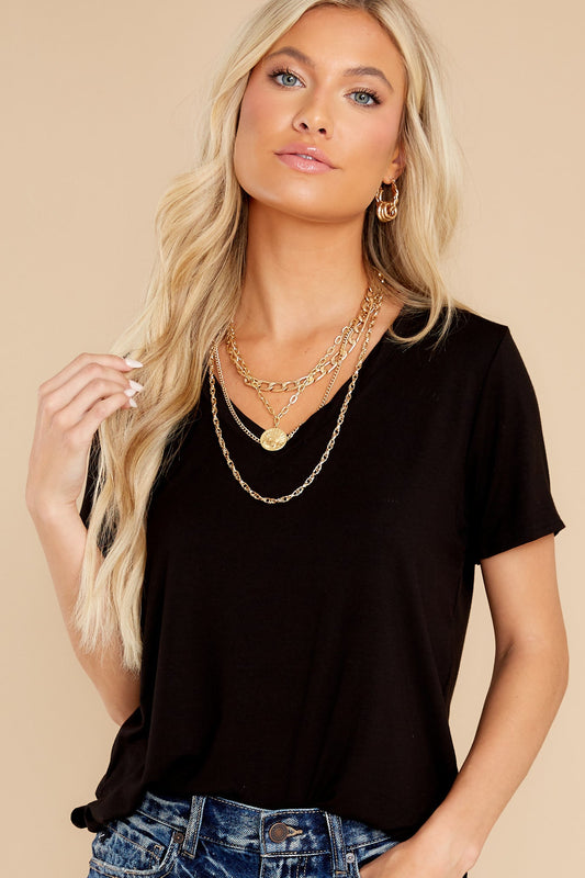 Okay With Me Black Top