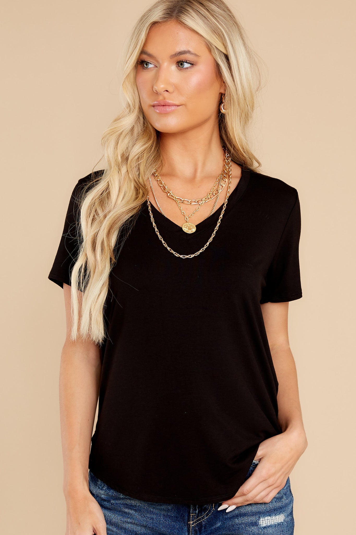 Okay With Me Black Top