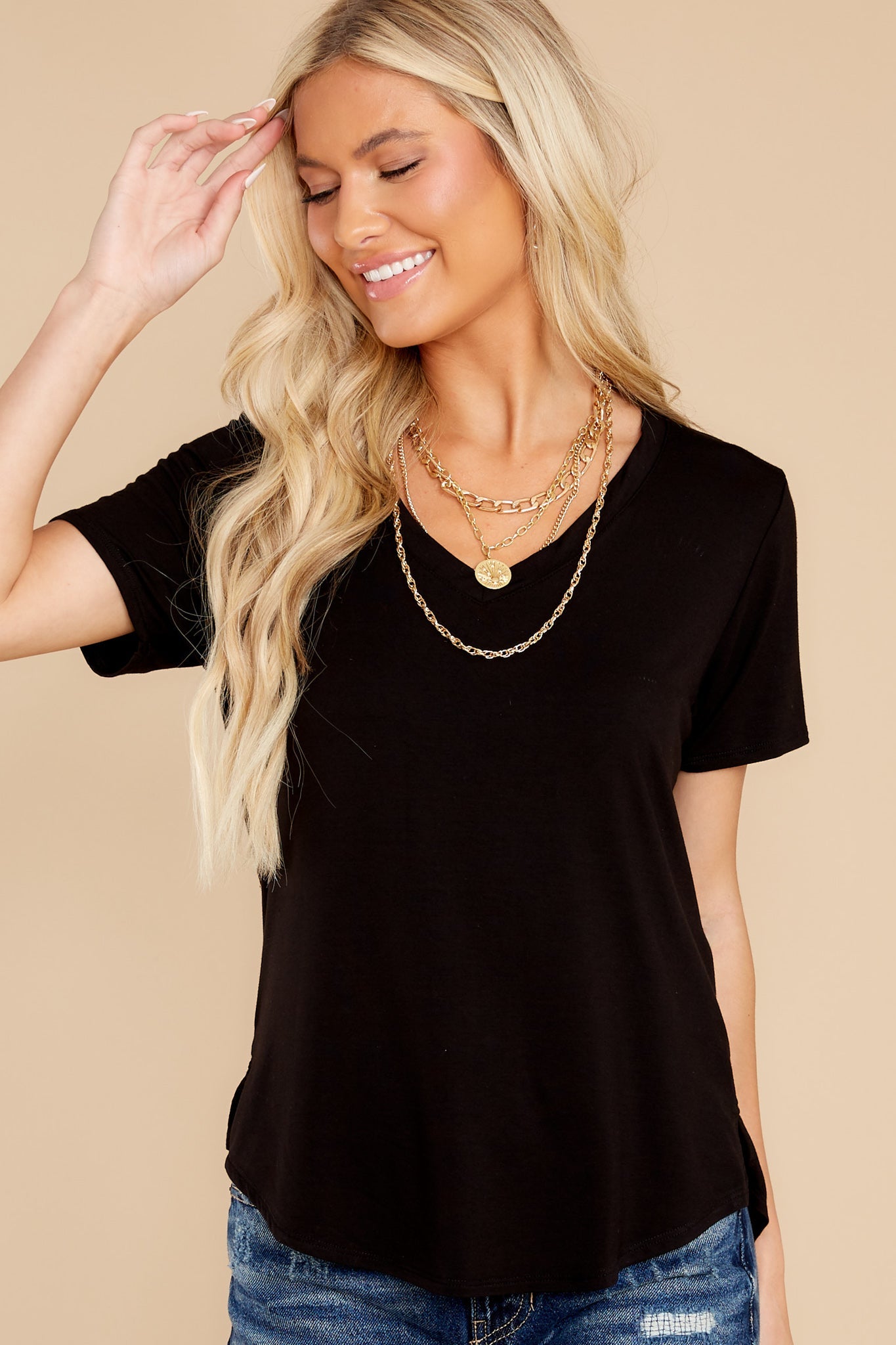 Okay With Me Black Top