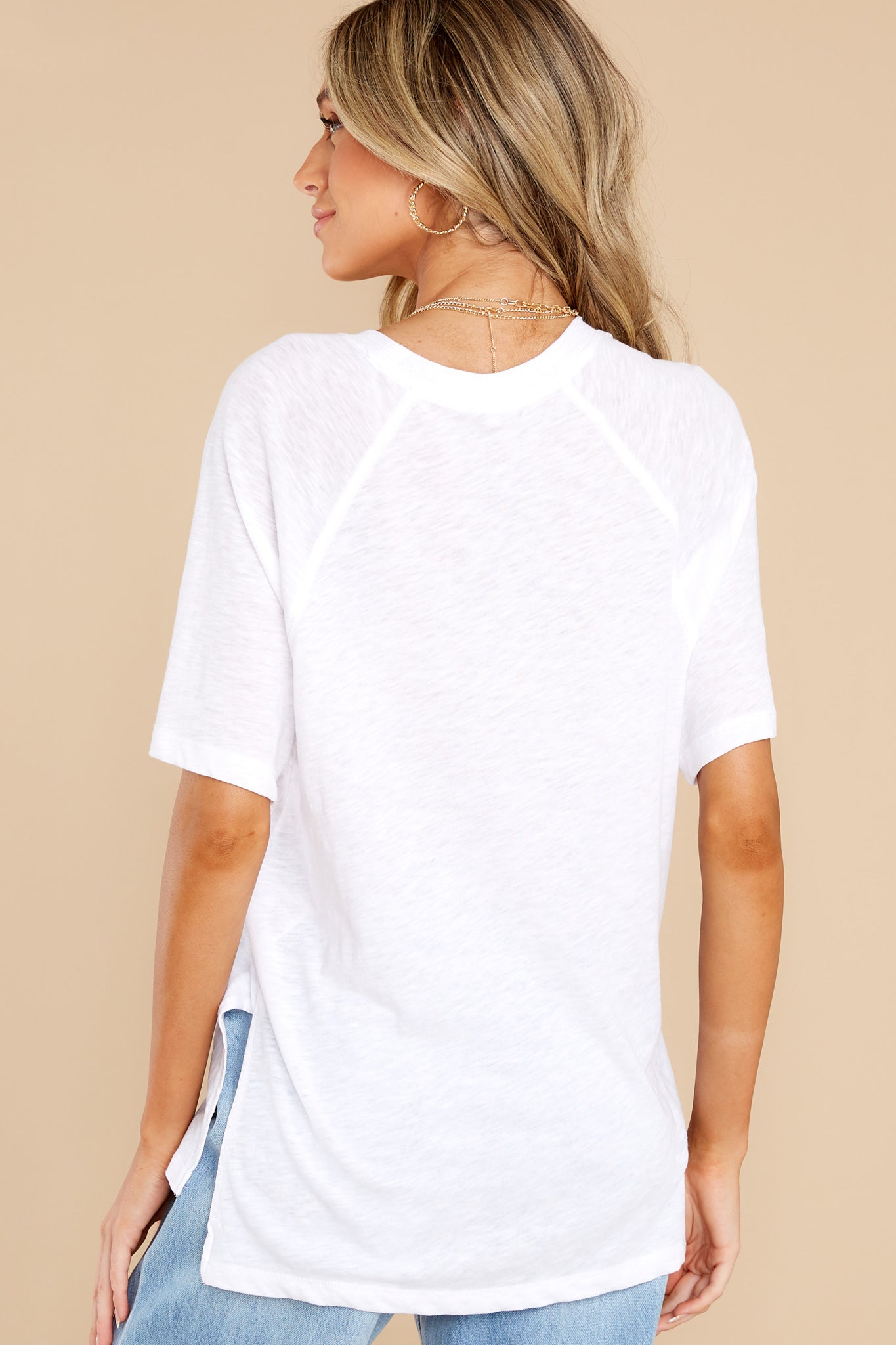 The Slub Boyfriend White Tee