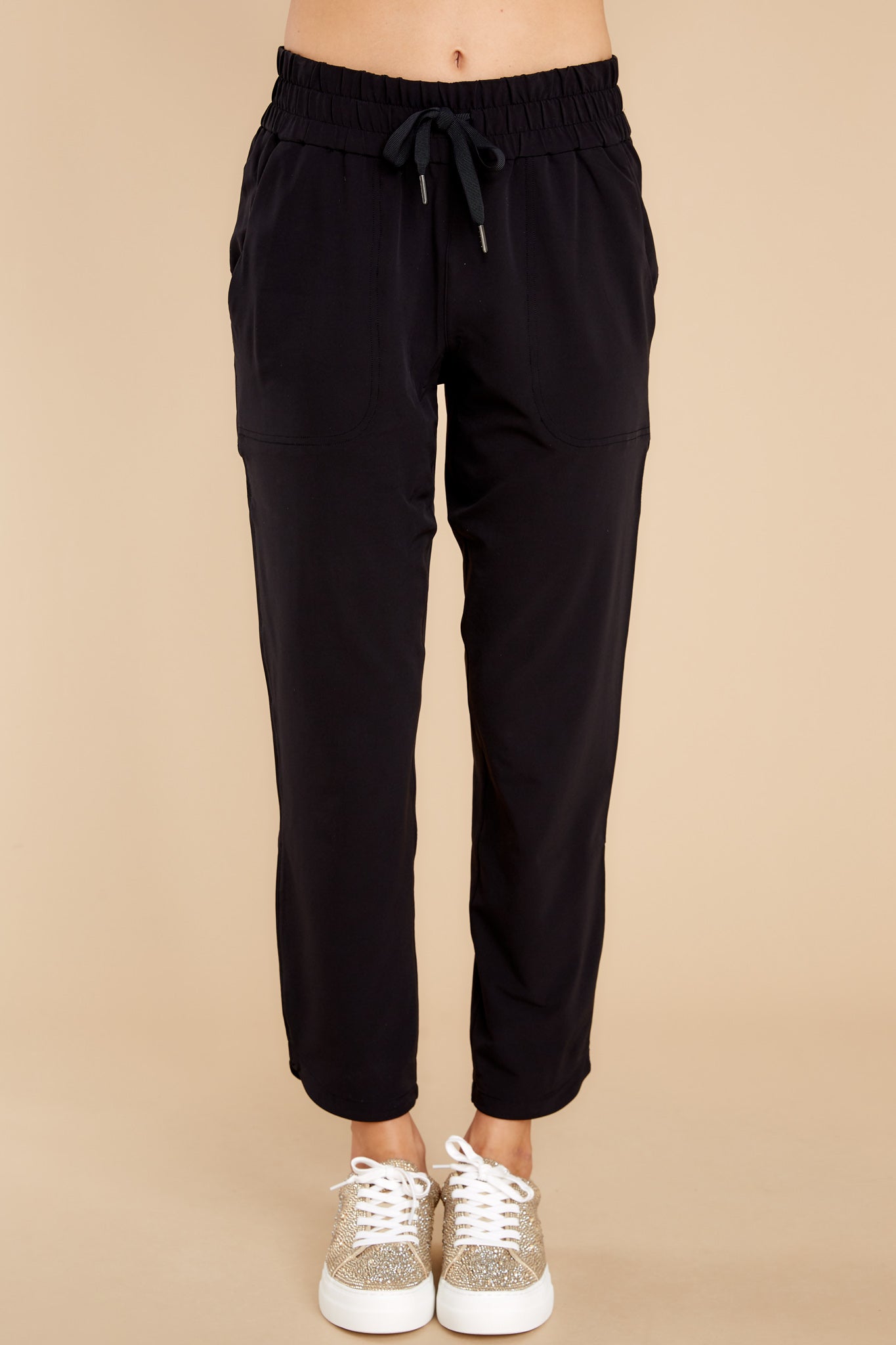Out Of Office Very Black Tapered Pants