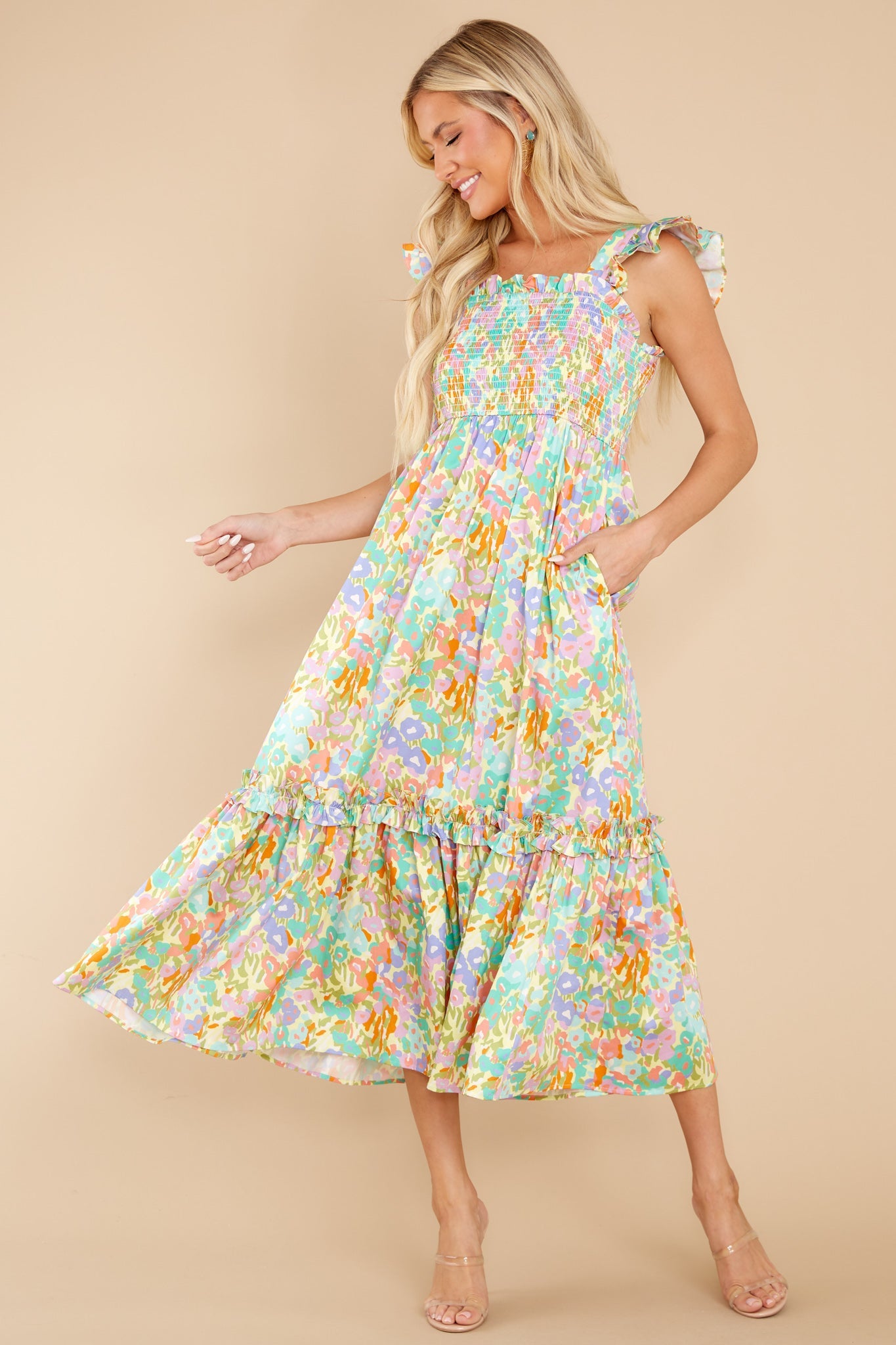 Wren Coral Reef Dress