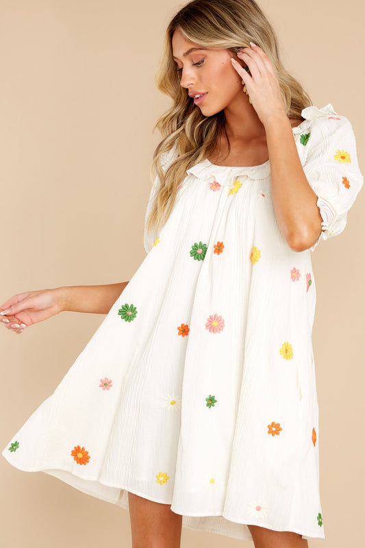 Eleanor Natural Mini Dress