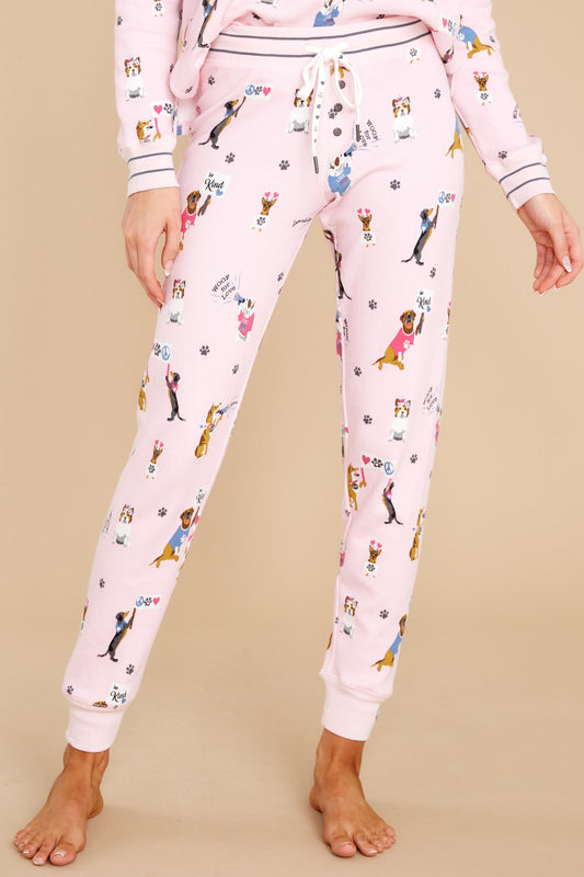 Woof Love Blush Jam Pants