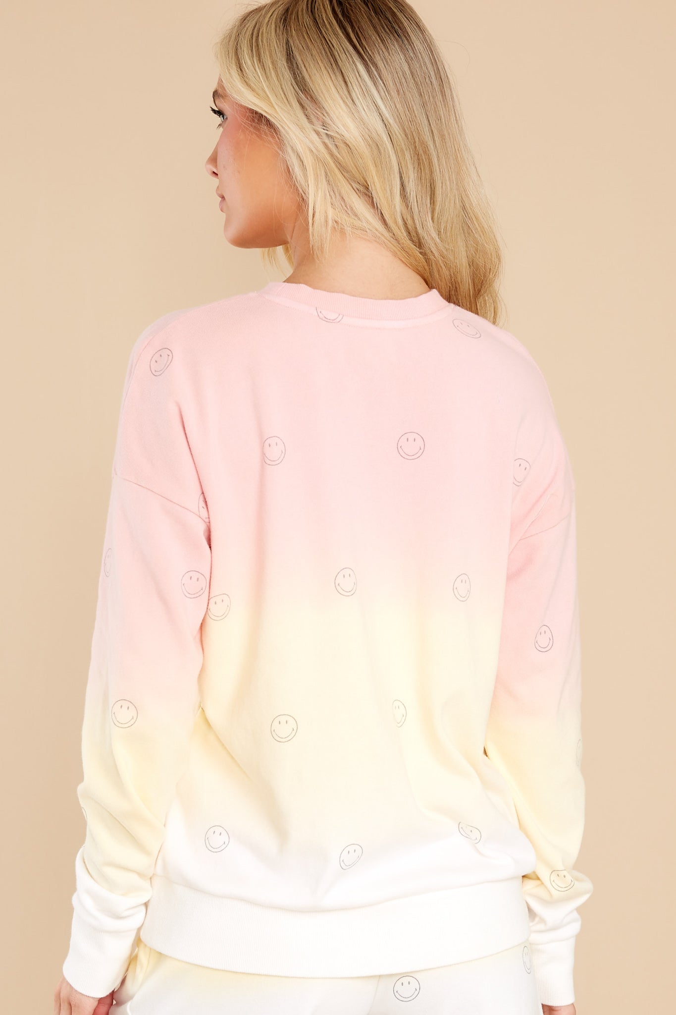 Sun Smiles Blush Pink Multi Long Sleeve Top