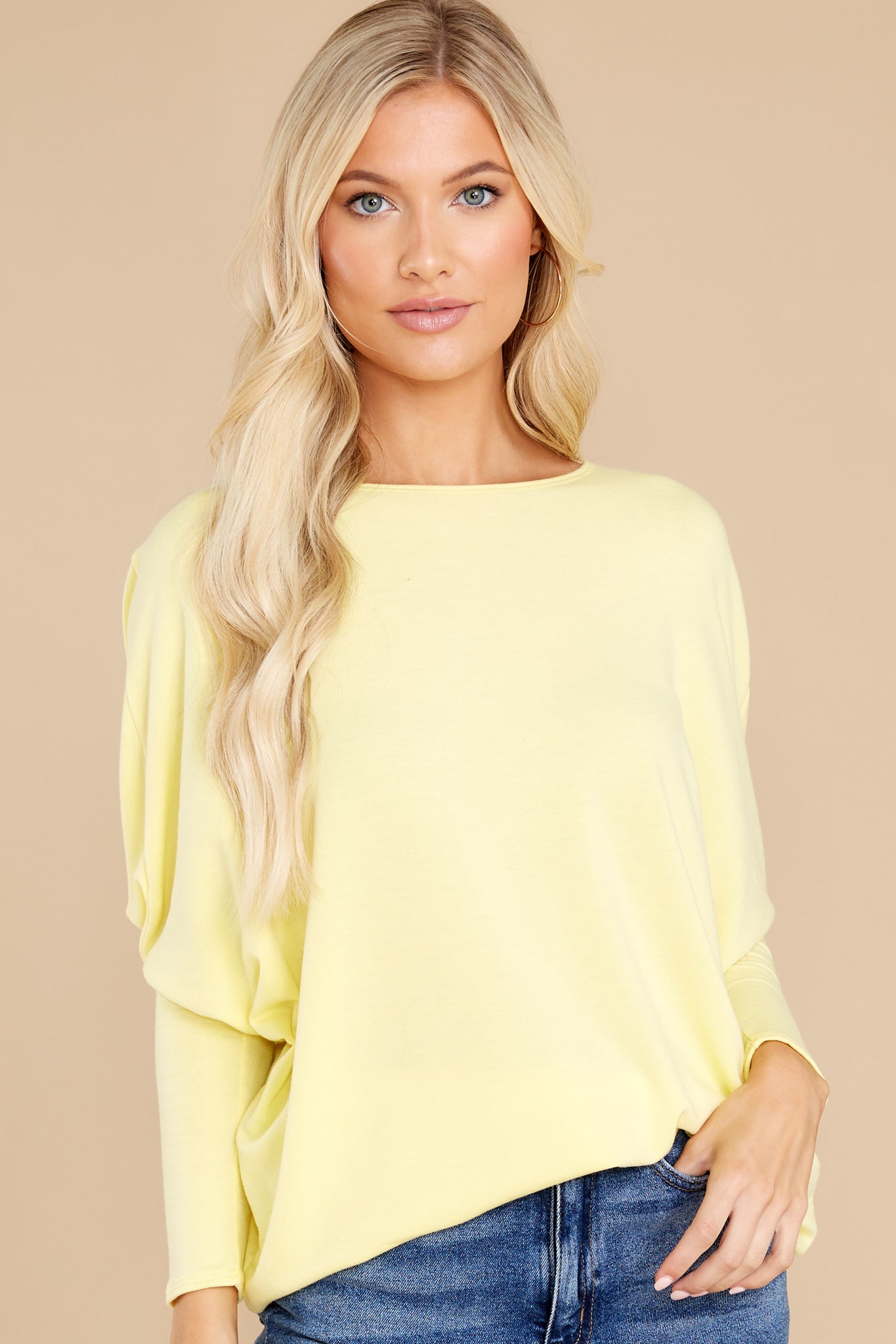 Take The Long Road Light Yellow Top