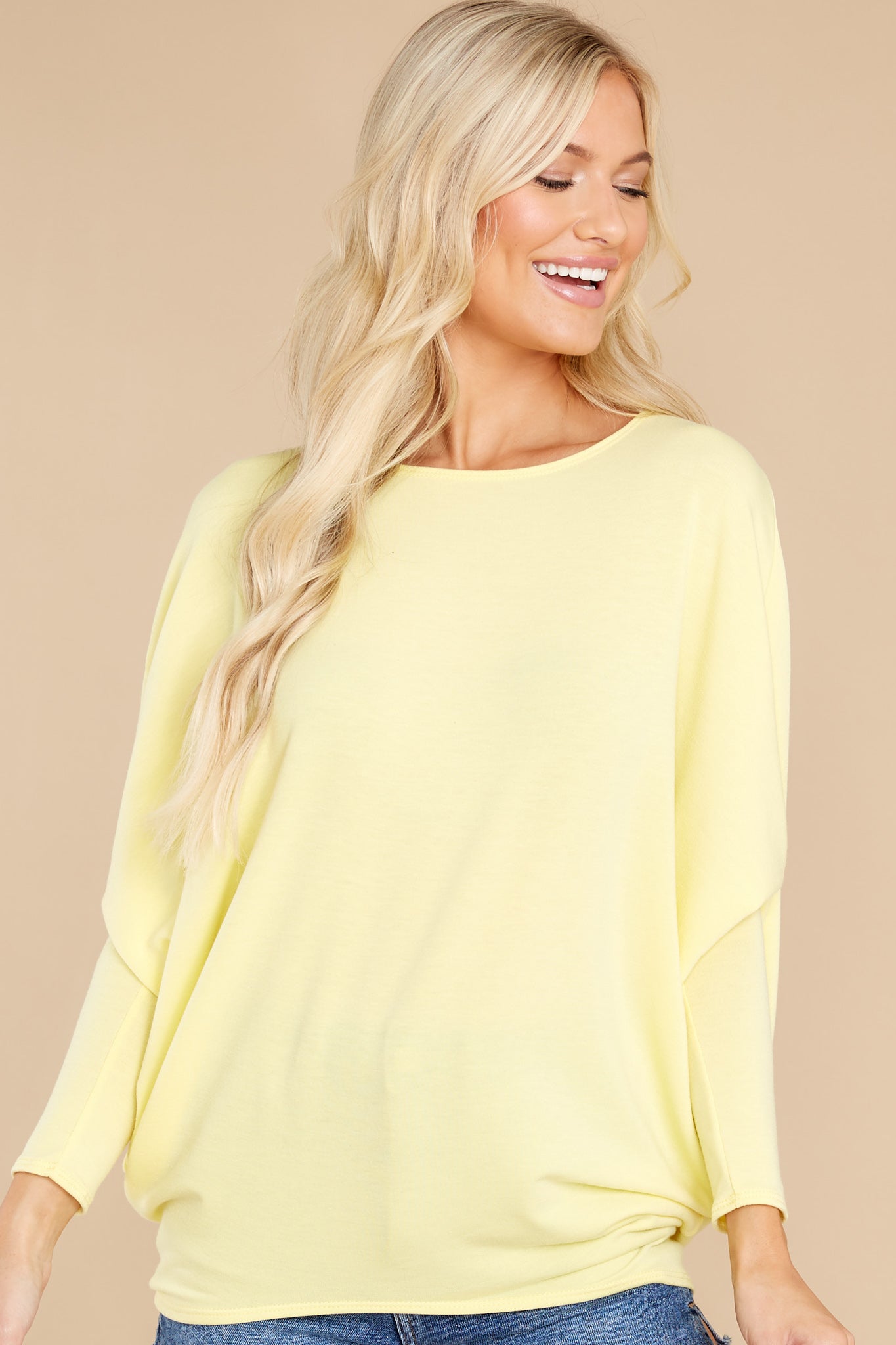 Take The Long Road Light Yellow Top