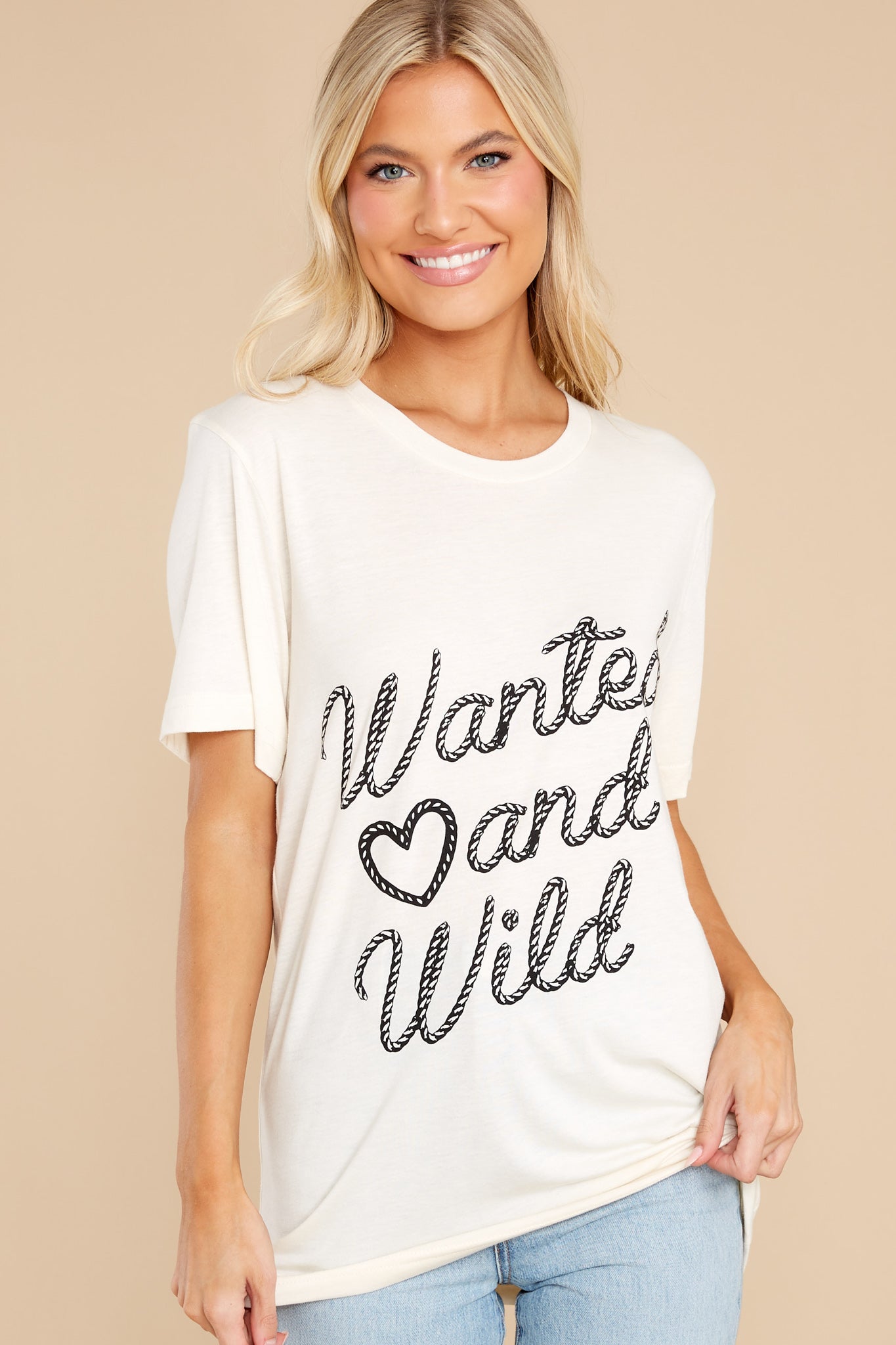 Wanted And Wild Sand Tee