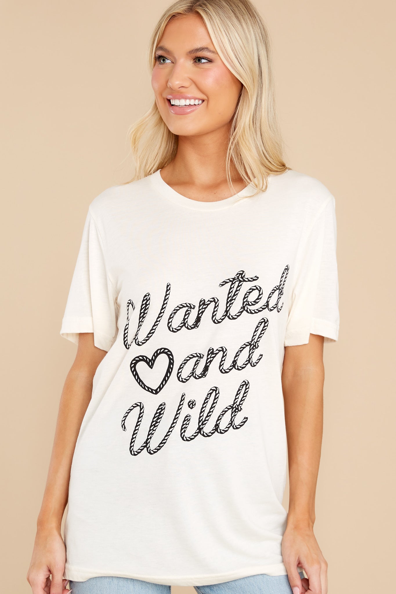 Wanted And Wild Sand Tee