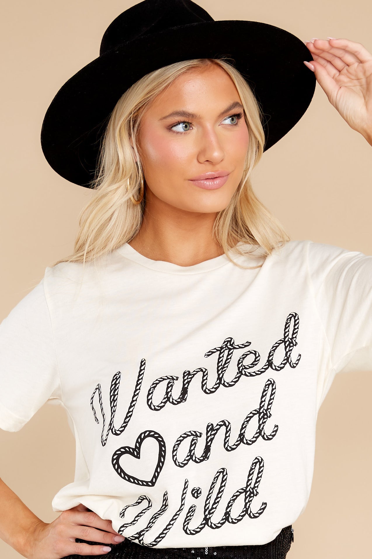 Wanted And Wild Sand Tee