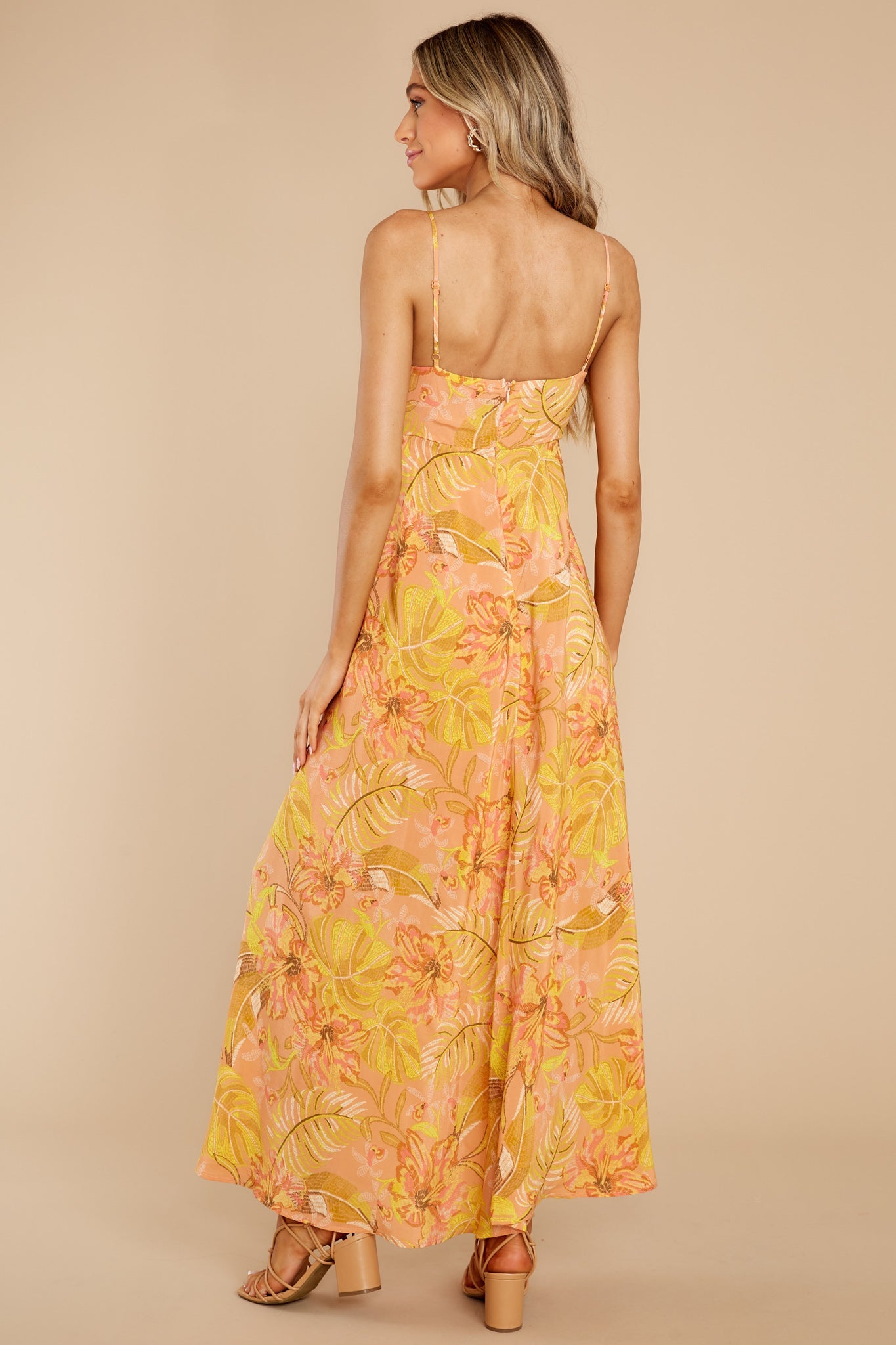 Tropical Secret Yellow Multi Print Dress